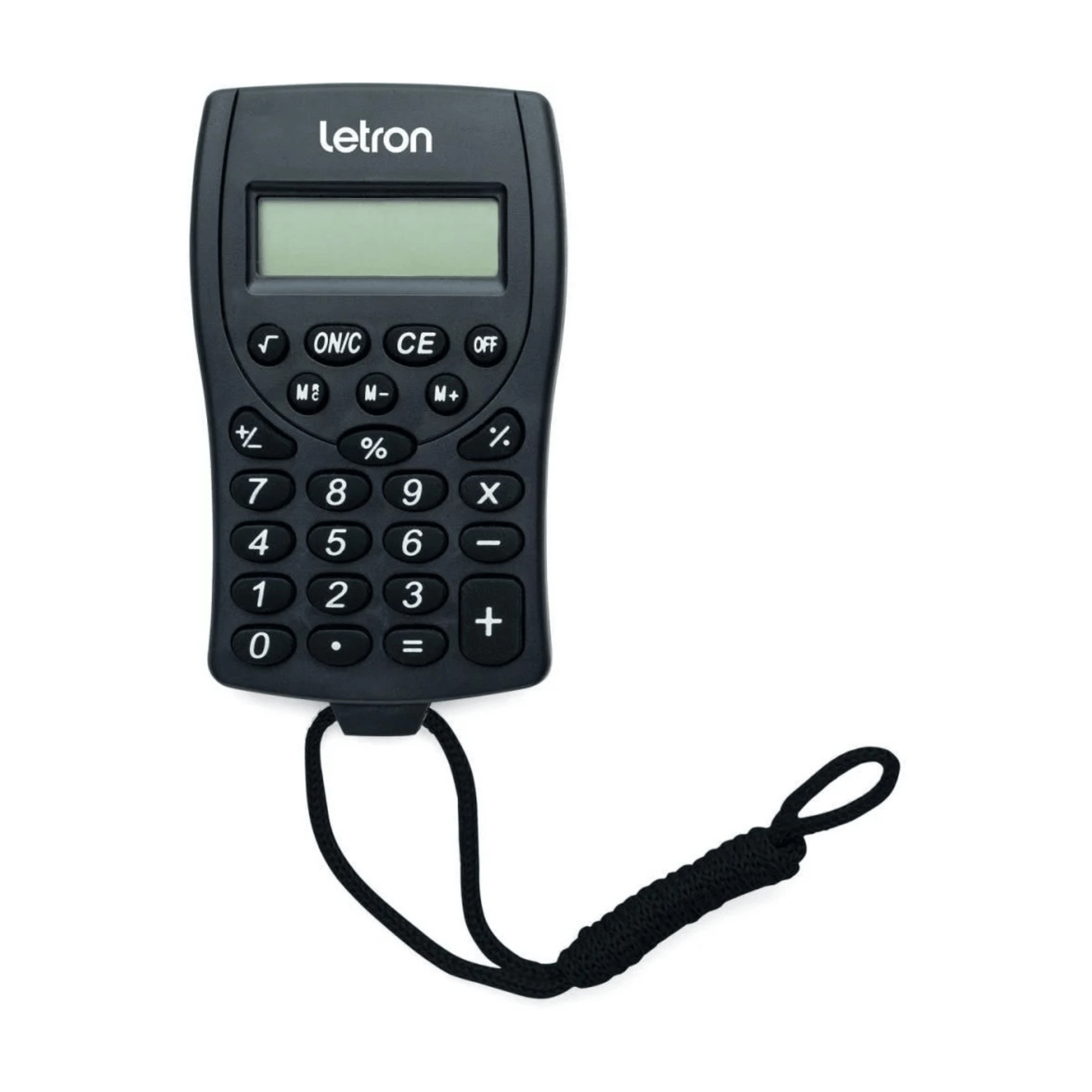 VAR Calculadora de Bolso 8 Dígitos com Cordão e Bateria (Escolha) Cor:Preto