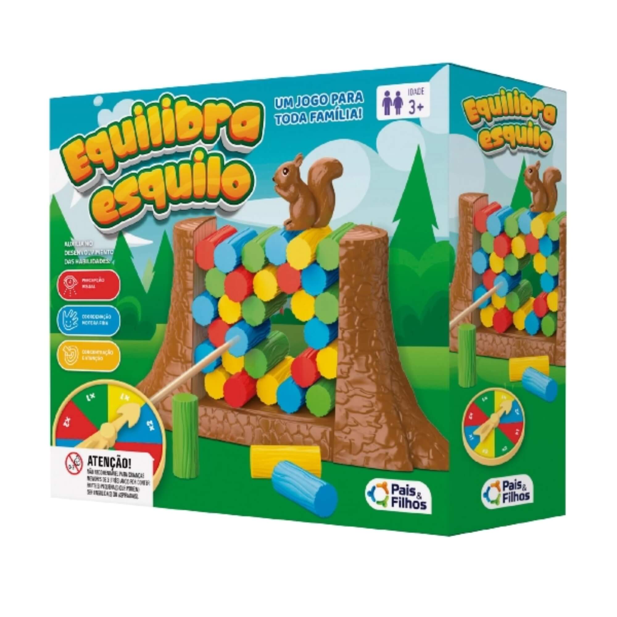 Jogo de Mesa Equilibra Esquilo Pais e Filhos - 793024-1