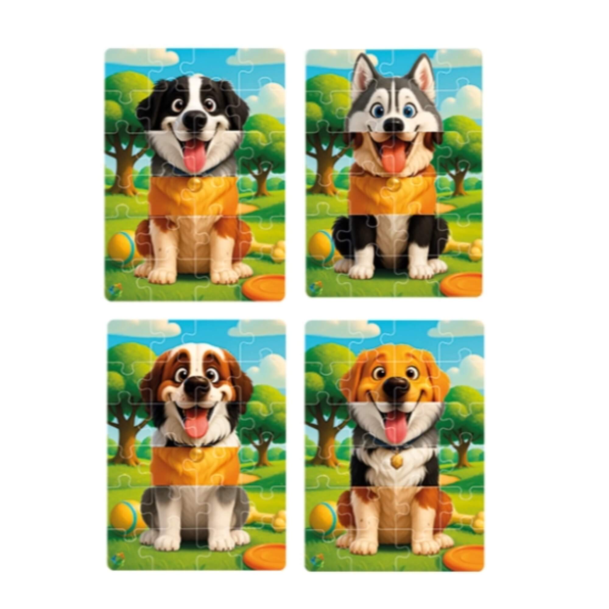 Jogo Quebra-Cabeça Dog Mix 96 Peças Pais e Filhos - 793599-1