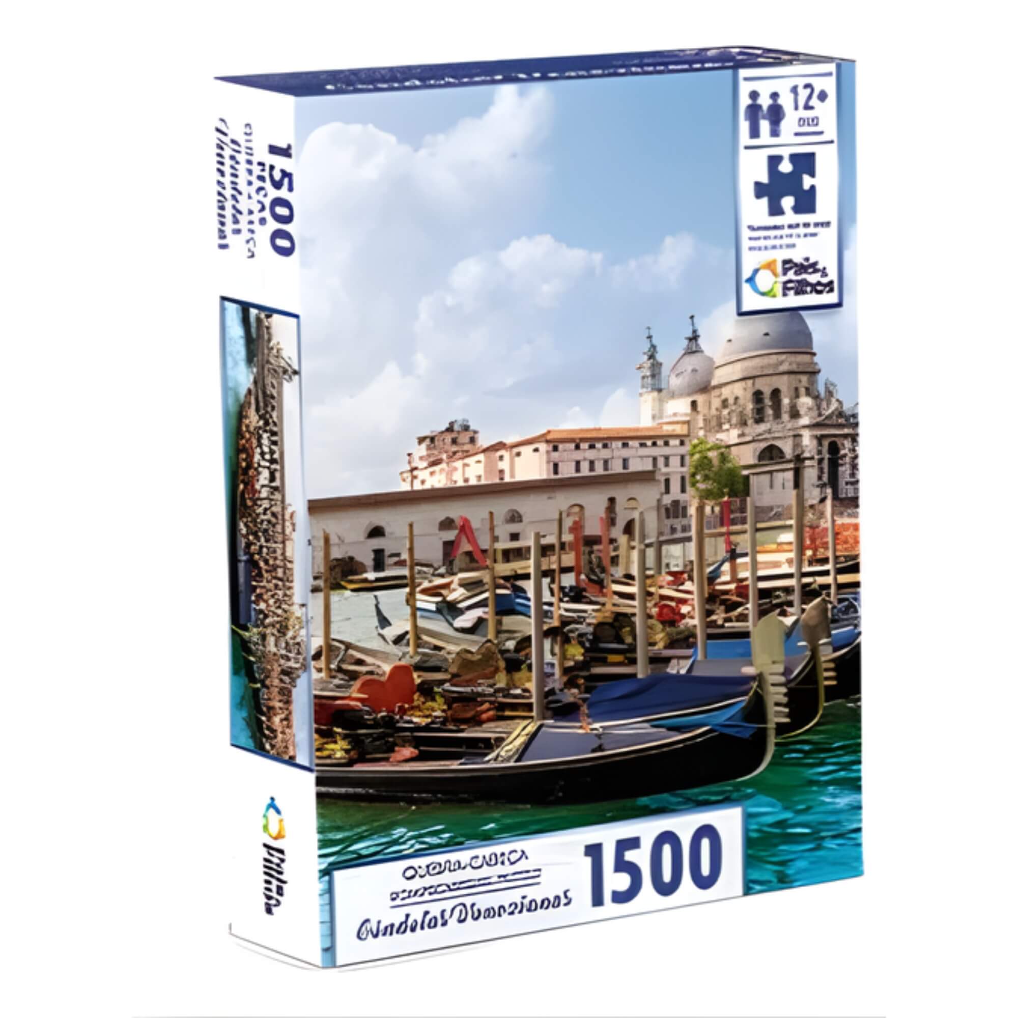 Jogo Quebra-Cabeça Gondolas Venezianas 1500 Peças Pais e Filhos - 793611-1