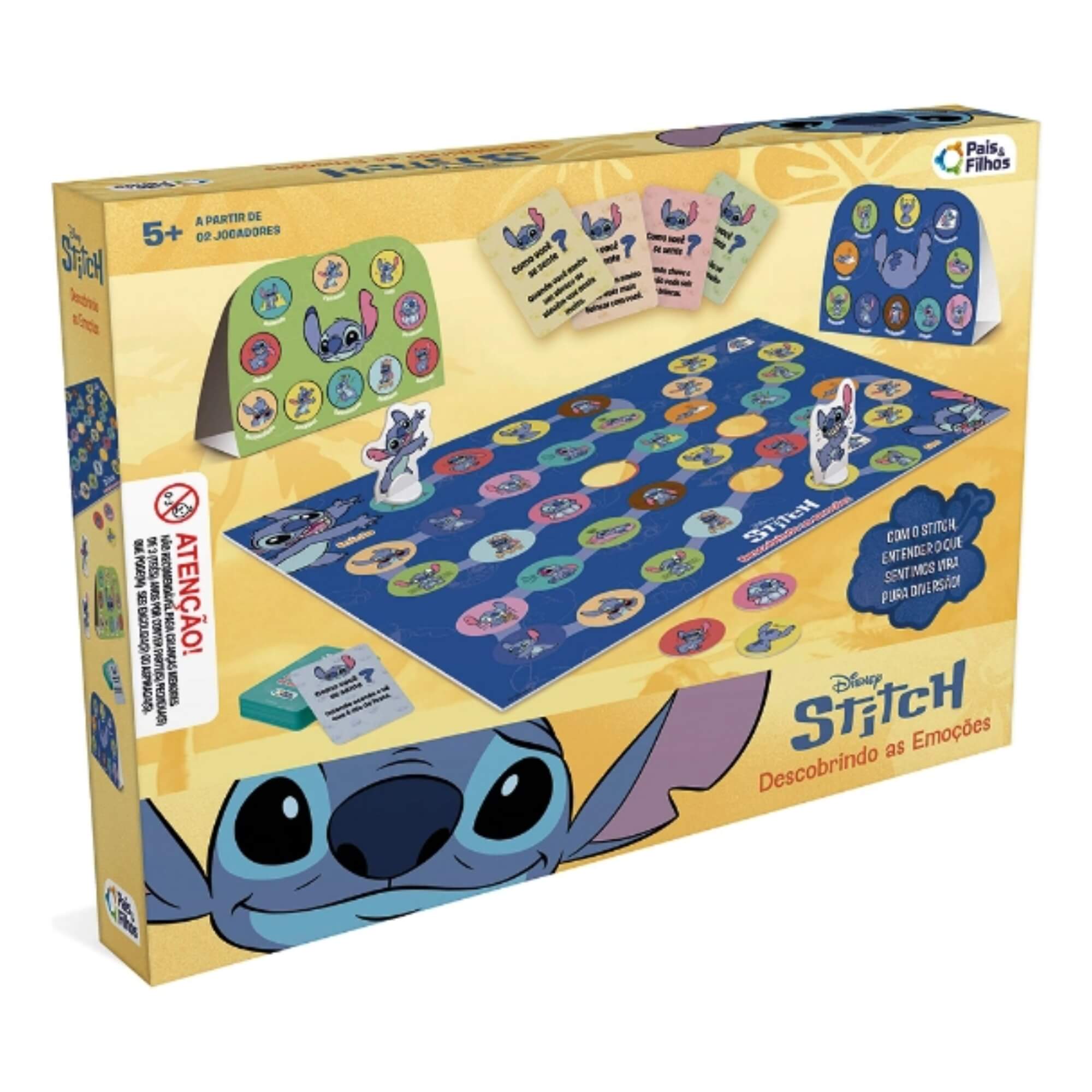Jogo de Tabuleiro Descobrindo Emoções Stitch Pais e Filhos - 793826-1