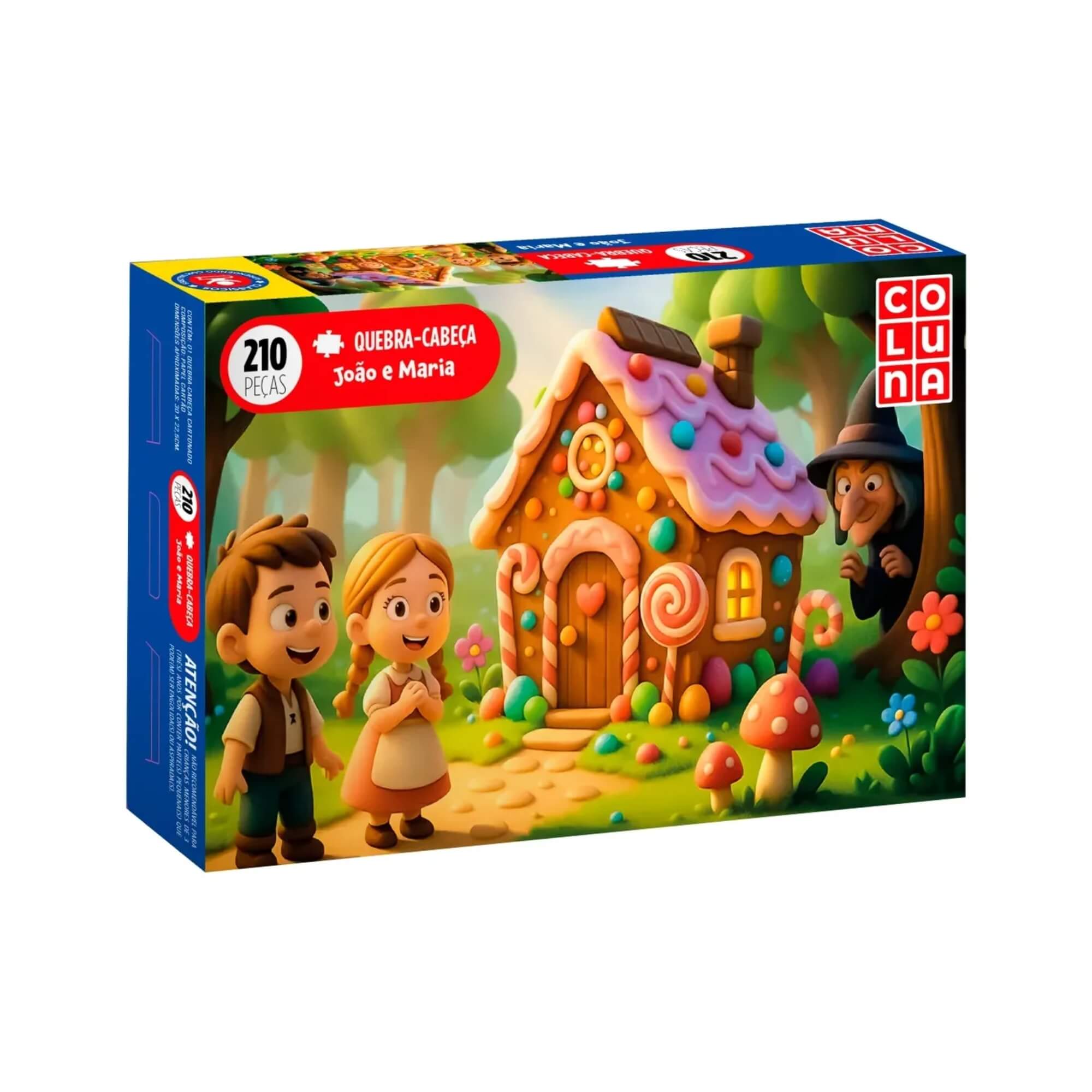 Quebra-Cabeça João e Maria 210 peças Pais e Filhos - 793985-1