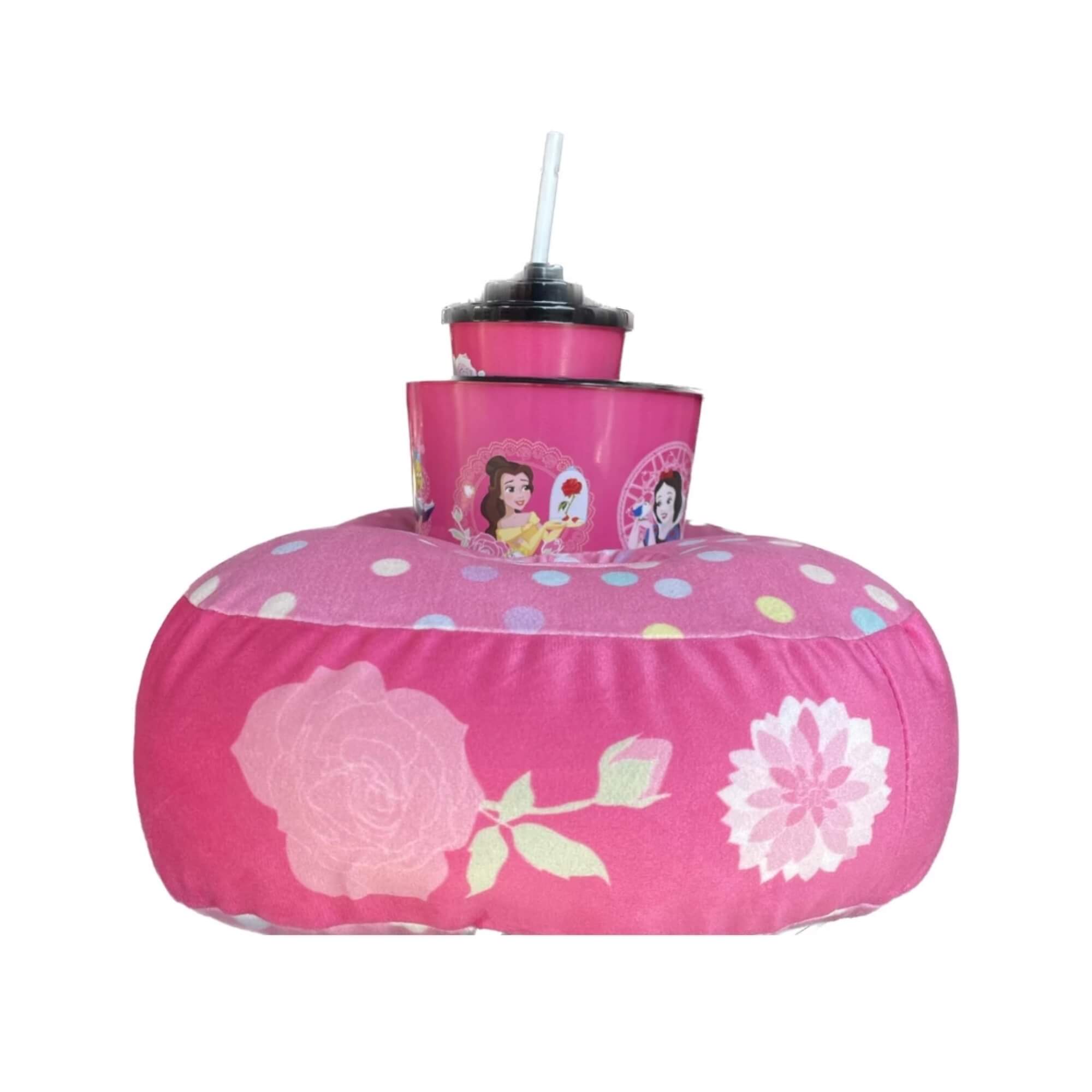 Kit Almofada Pipoca Infantil Fibra Veludo Princesas Zona Criativa - 10065182