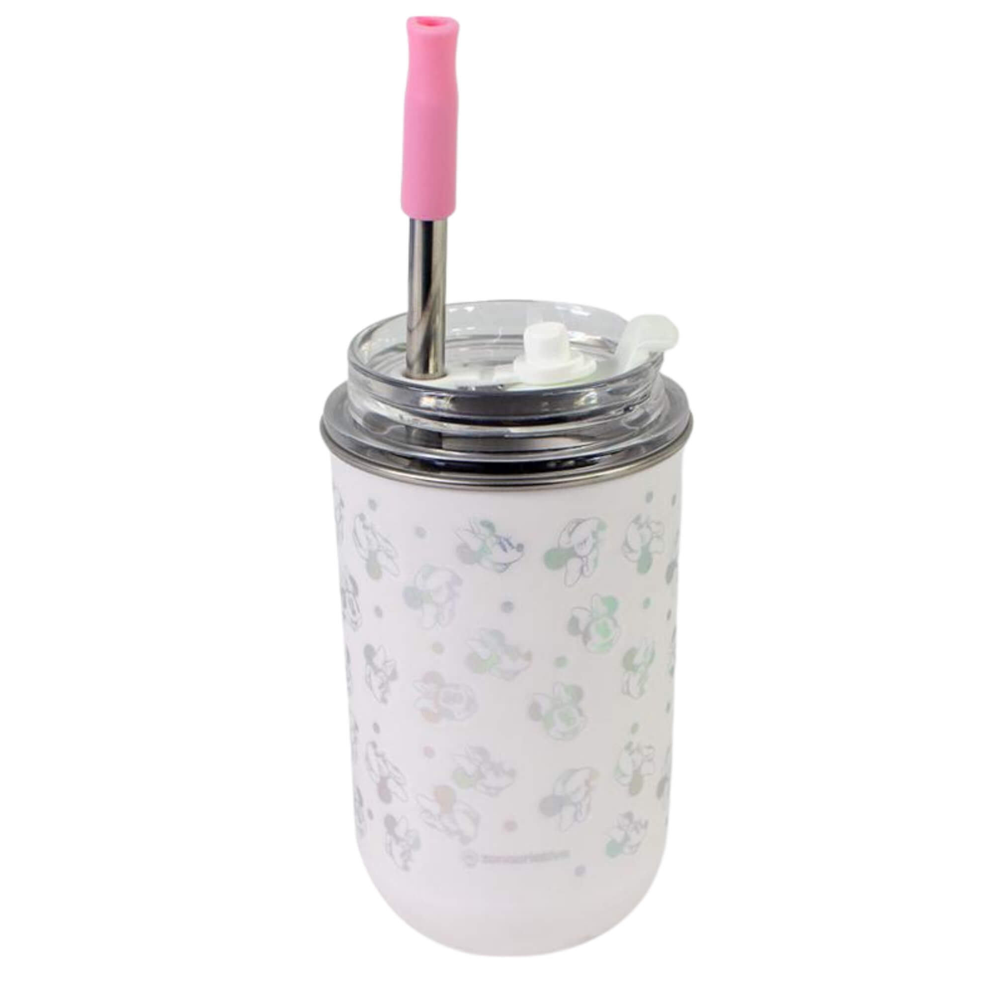 Copo Neo com Canudo 300ml Minnie Mouse Zona Criativa - 10073310