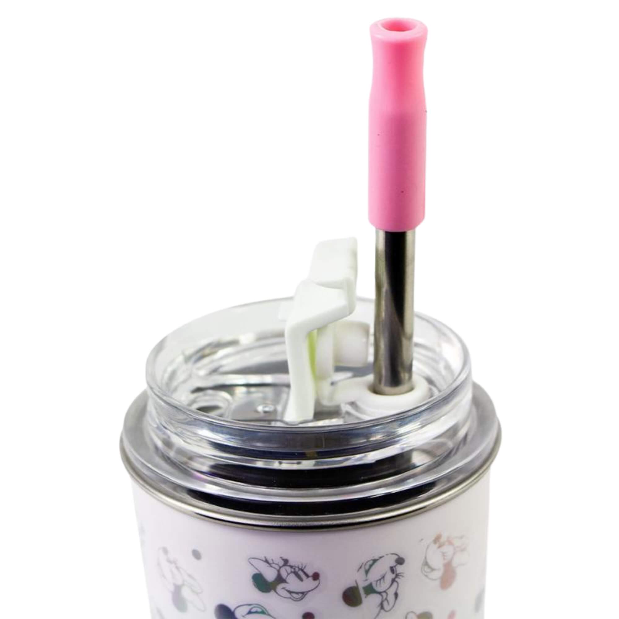 Copo Neo com Canudo 300ml Minnie Mouse Zona Criativa - 10073310