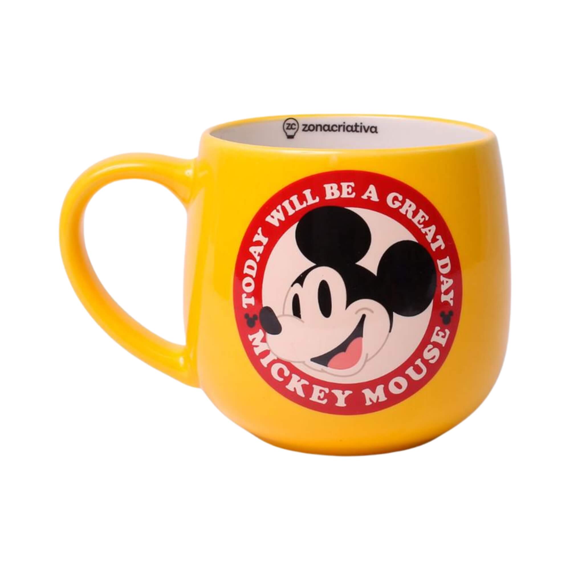 Caneca Maggie Mickey Amarelo 400ml Zona Criativa - 10026422