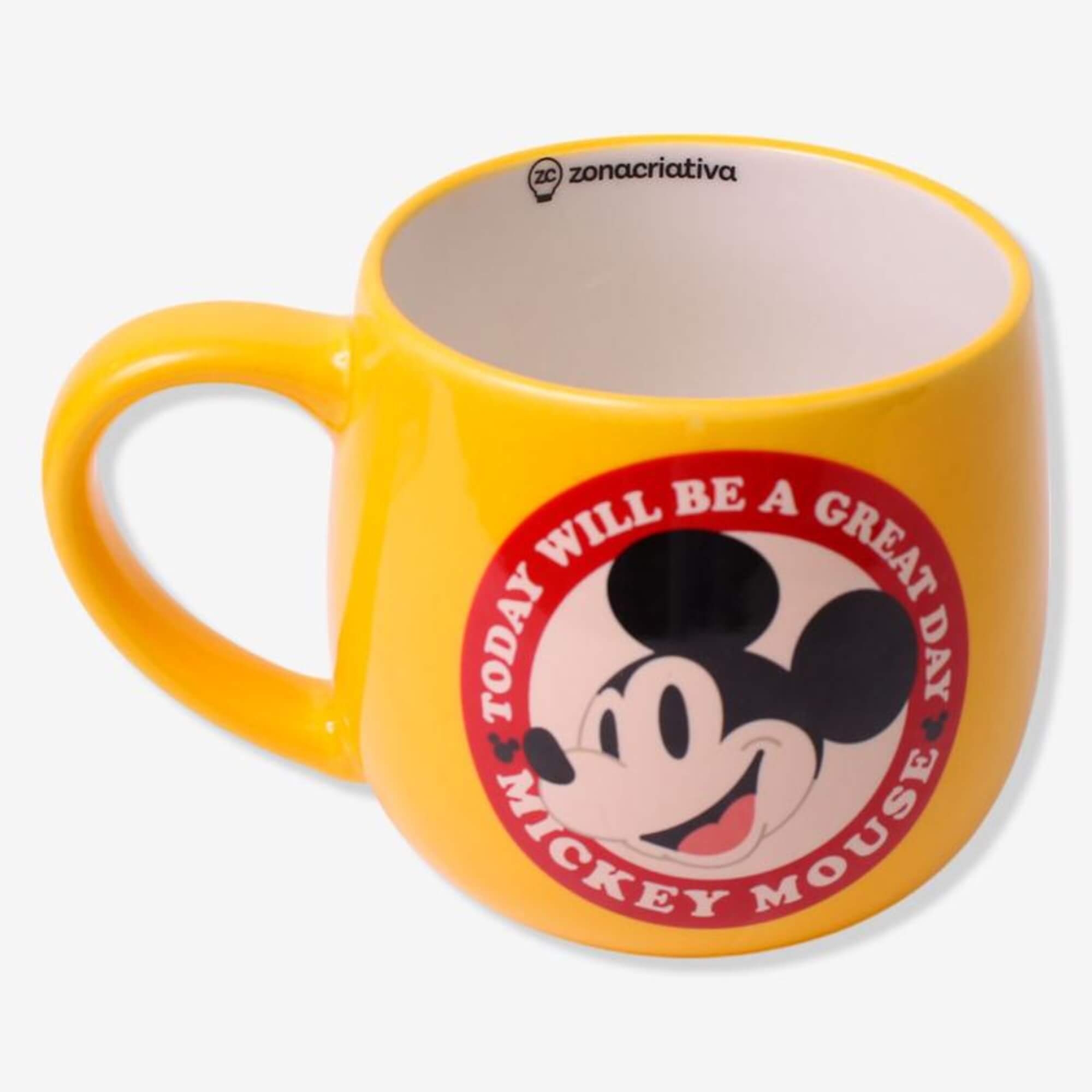 Caneca Maggie Mickey Amarelo 400ml Zona Criativa - 10026422