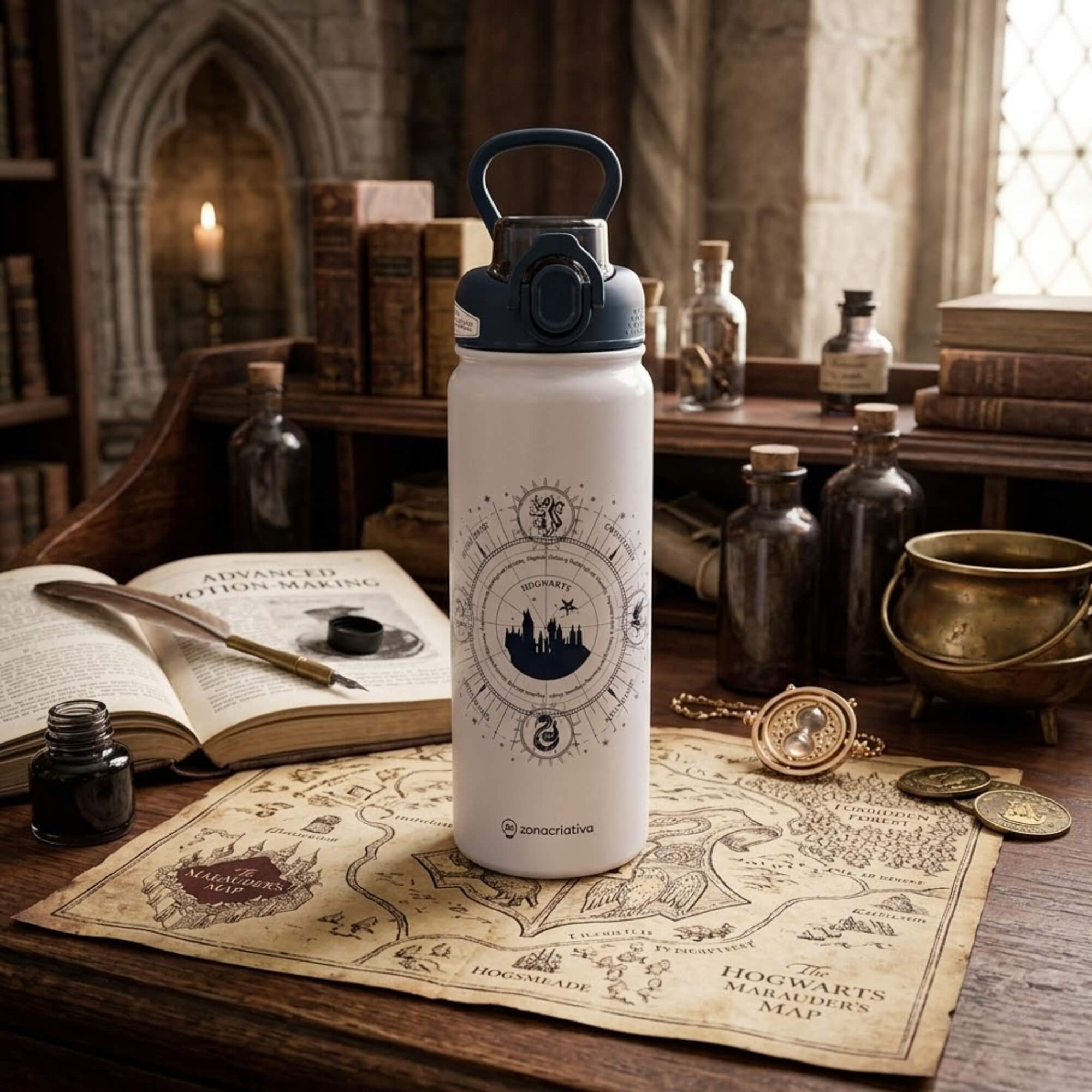 Garrafa Galaxy Castelo Harry Potter 650ml Zona Criativa - 10073516