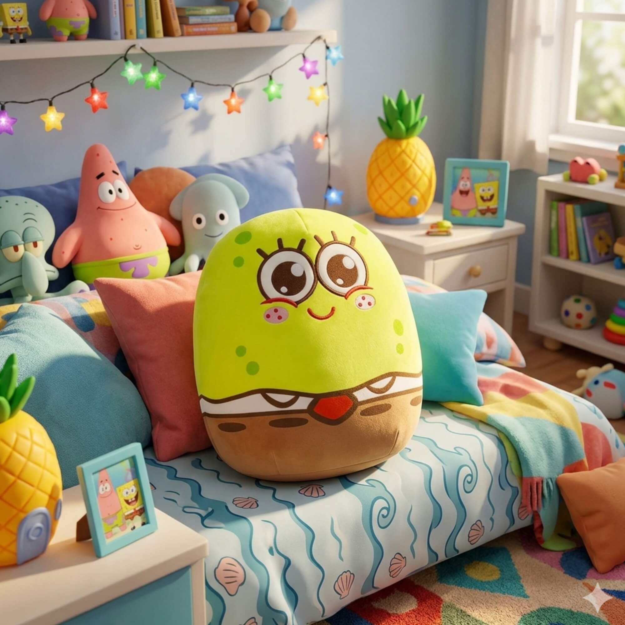 Almofada Puffy Bob Esponja Zona Criativa - 10065421