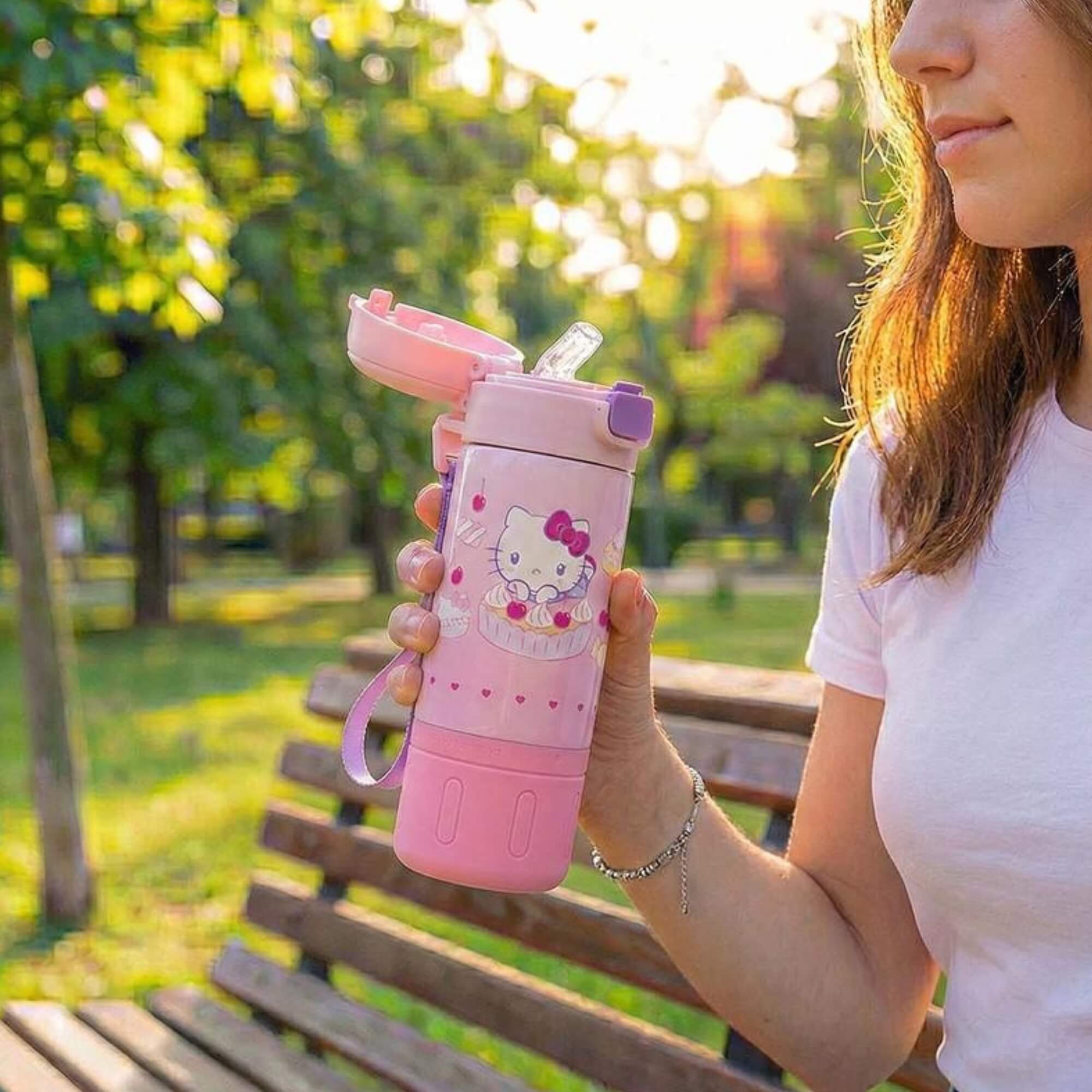 Garrafa Capsule Hello Kitty 450ml Zona Criativa - 10073602