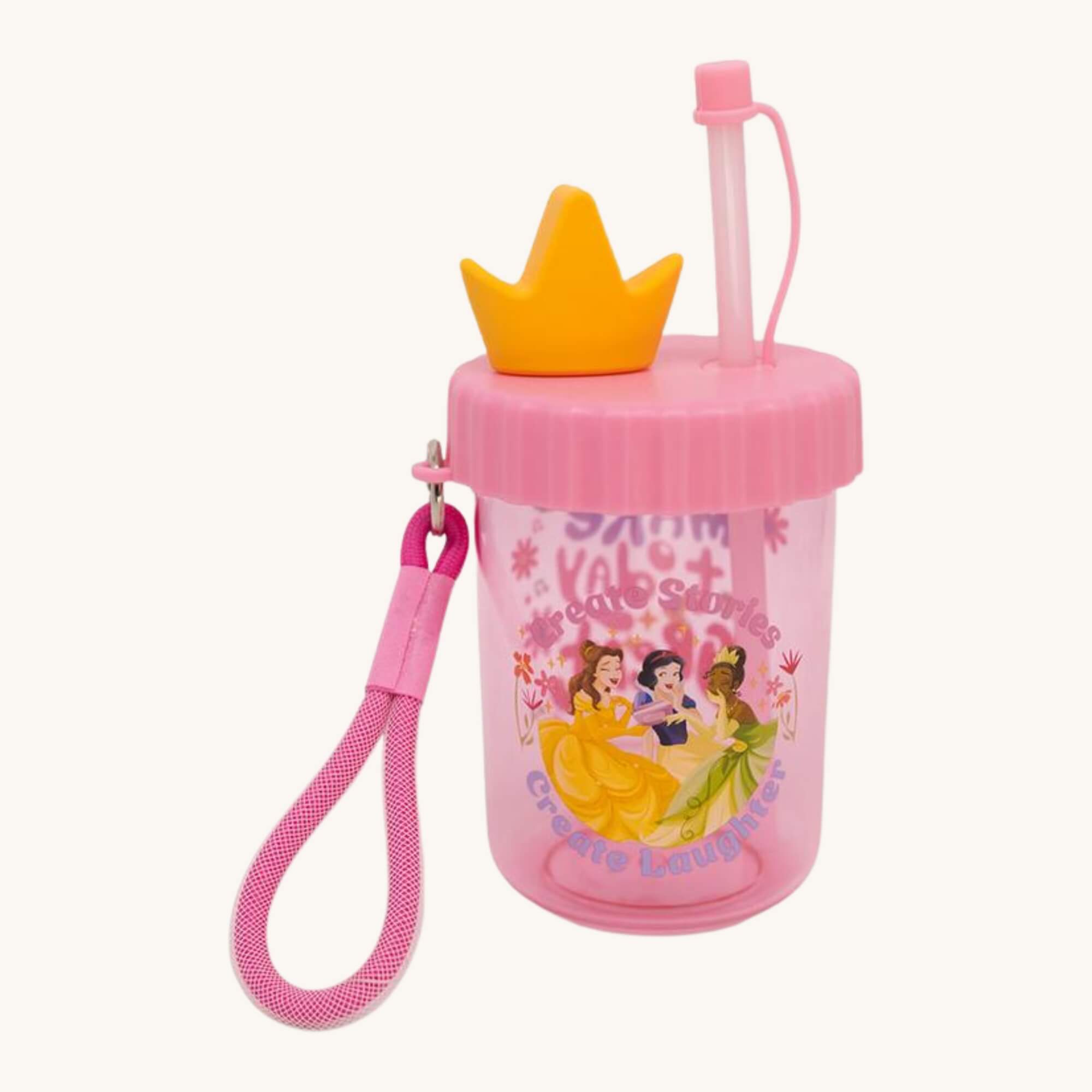 Copo Canudo Flip Princesas 500ml Zona Criativa - 10026559