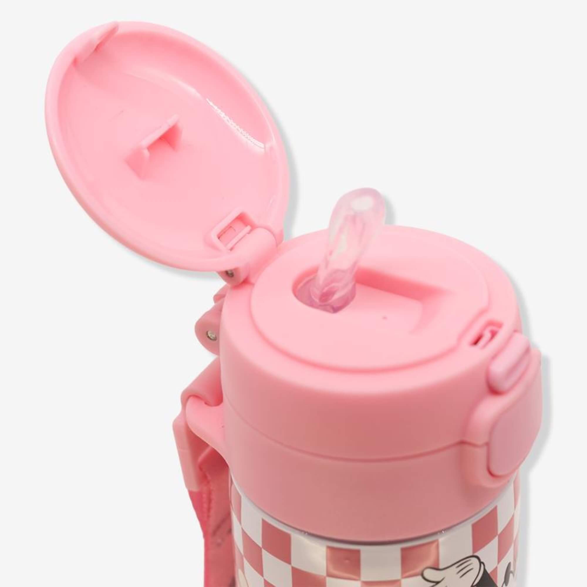 Garrafa Capsule 450ml com Canudo Minnie Mouse Zona Criativa - 10073658
