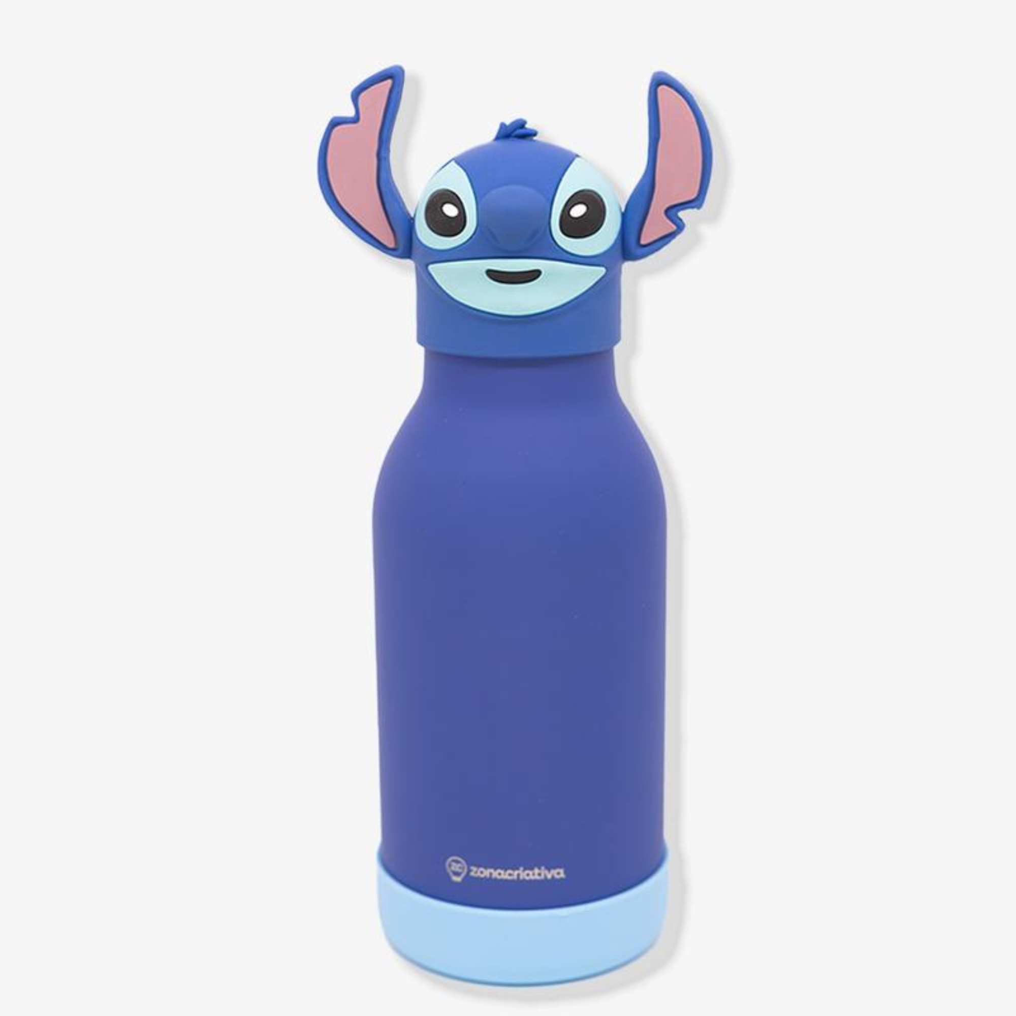 Garrafa Funny 500ml com Canudo Stitch Zona Criativa - 10073662