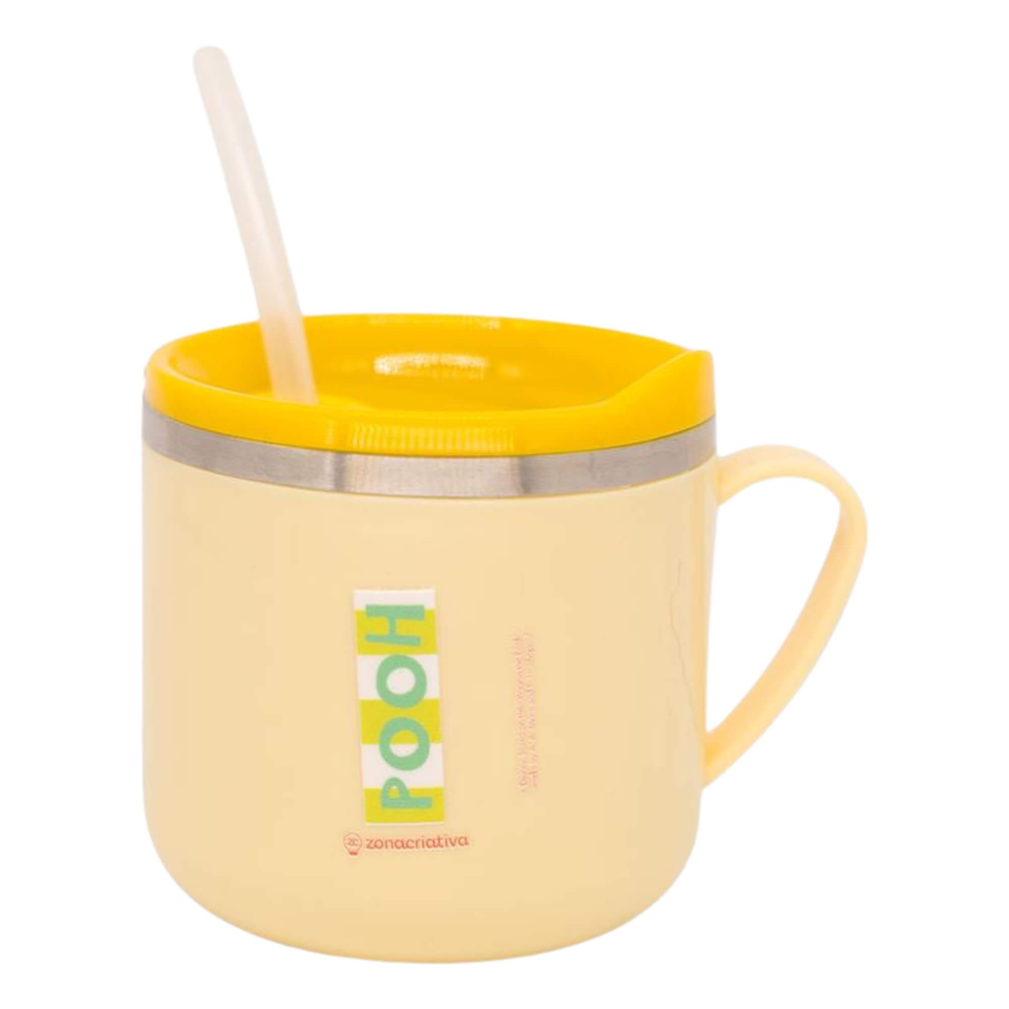 Caneca Flip 250ml Pooh Zona Criativa - 10026582