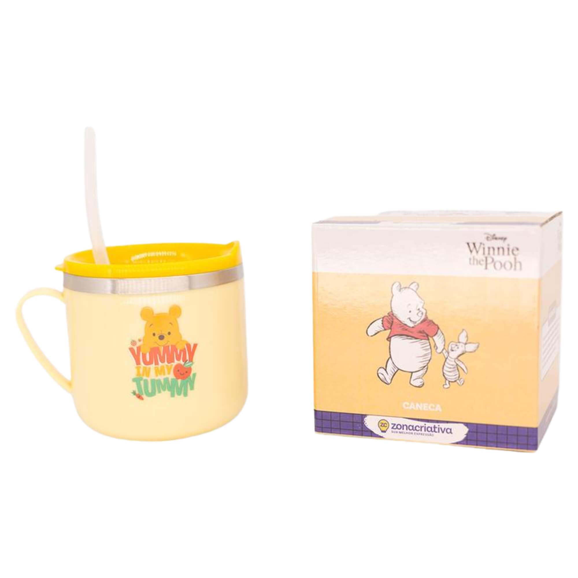 Caneca Flip 250ml Pooh Zona Criativa - 10026582