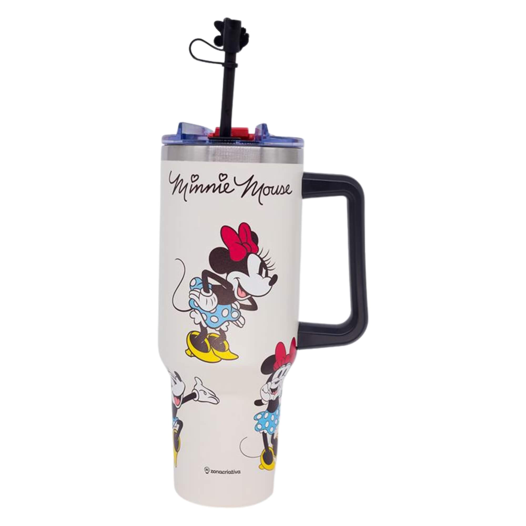 Canecão Tumbler com Pingente 1,5L Minnie Mouse Zona Criativa - 10026687