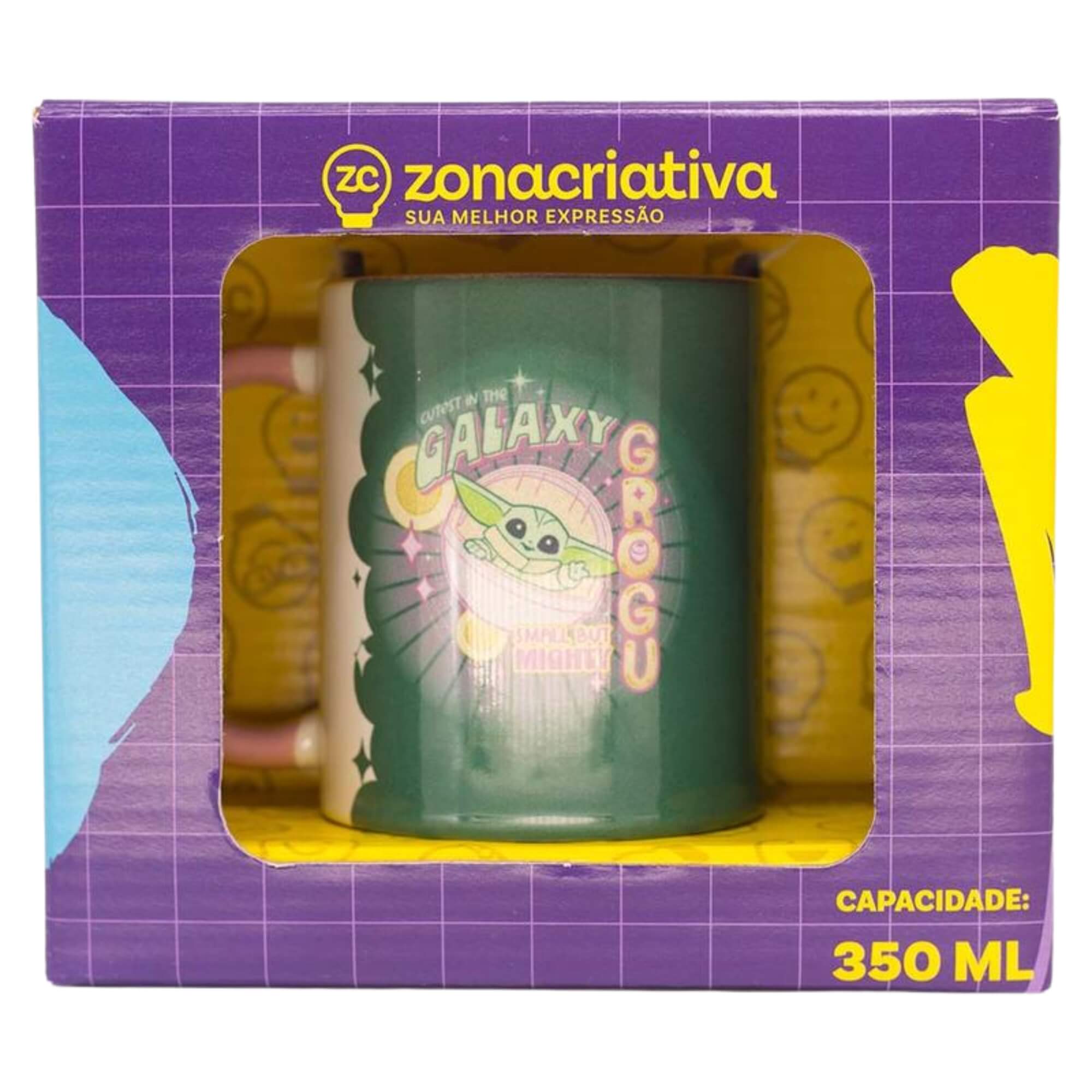 Caneca Pop 350ml Baby Yoda Fruit Zona Criativa - 10026763