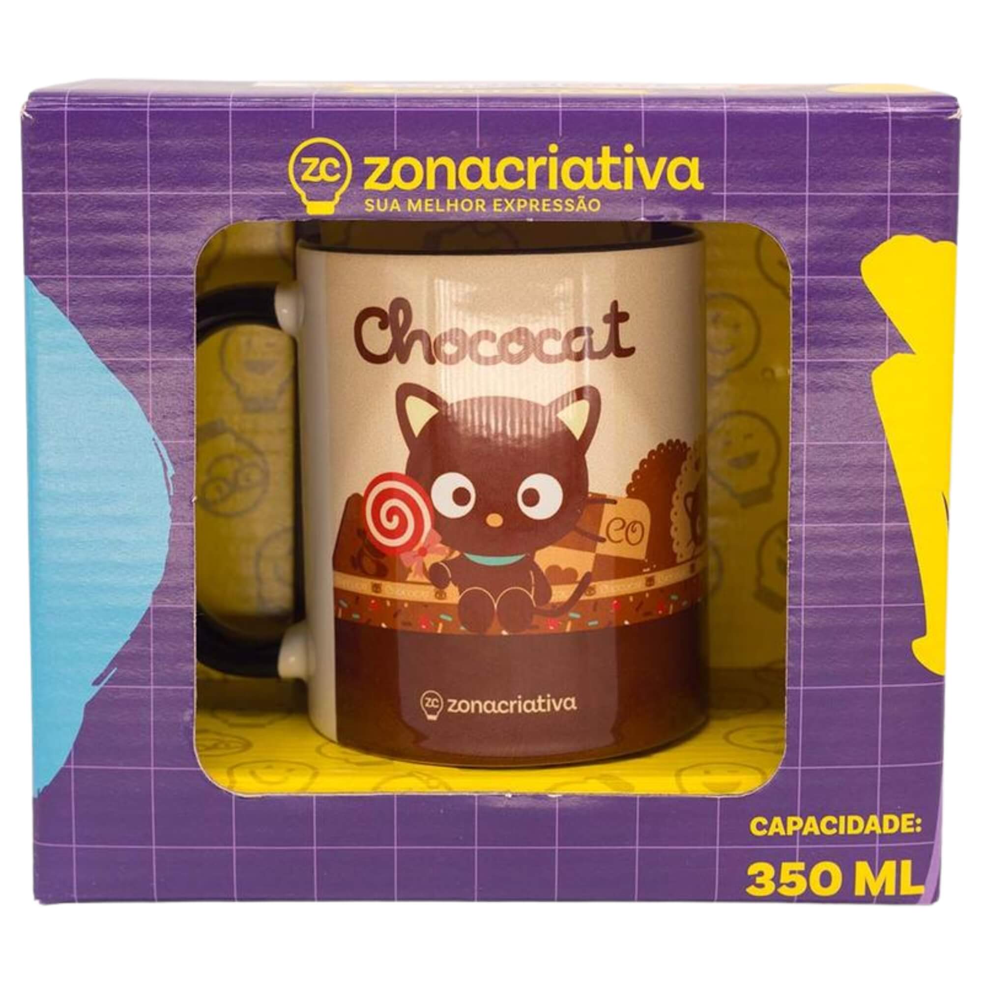Caneca Pop 350ml Chococat Zona Criativa -  10026848