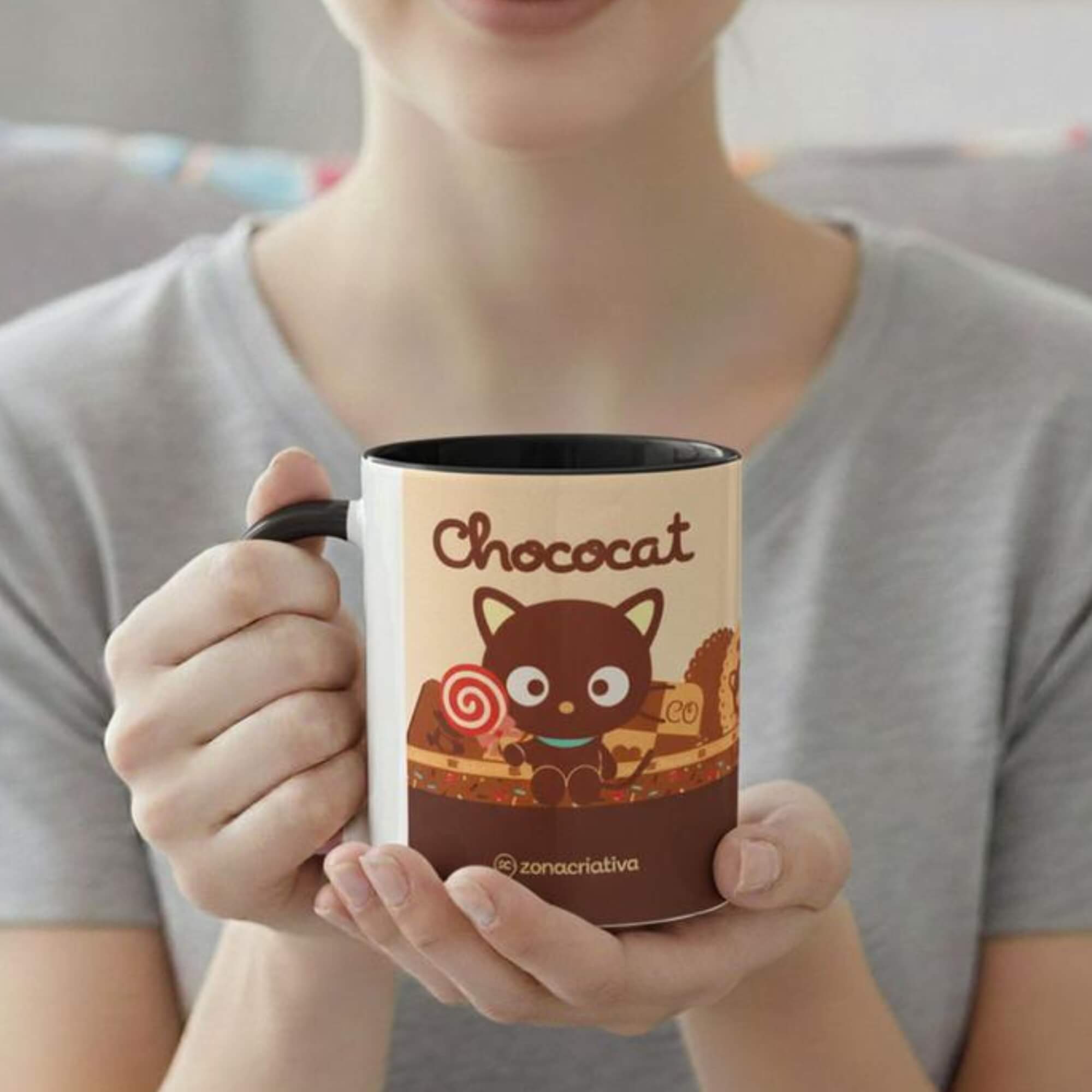 Caneca Pop 350ml Chococat Zona Criativa -  10026848