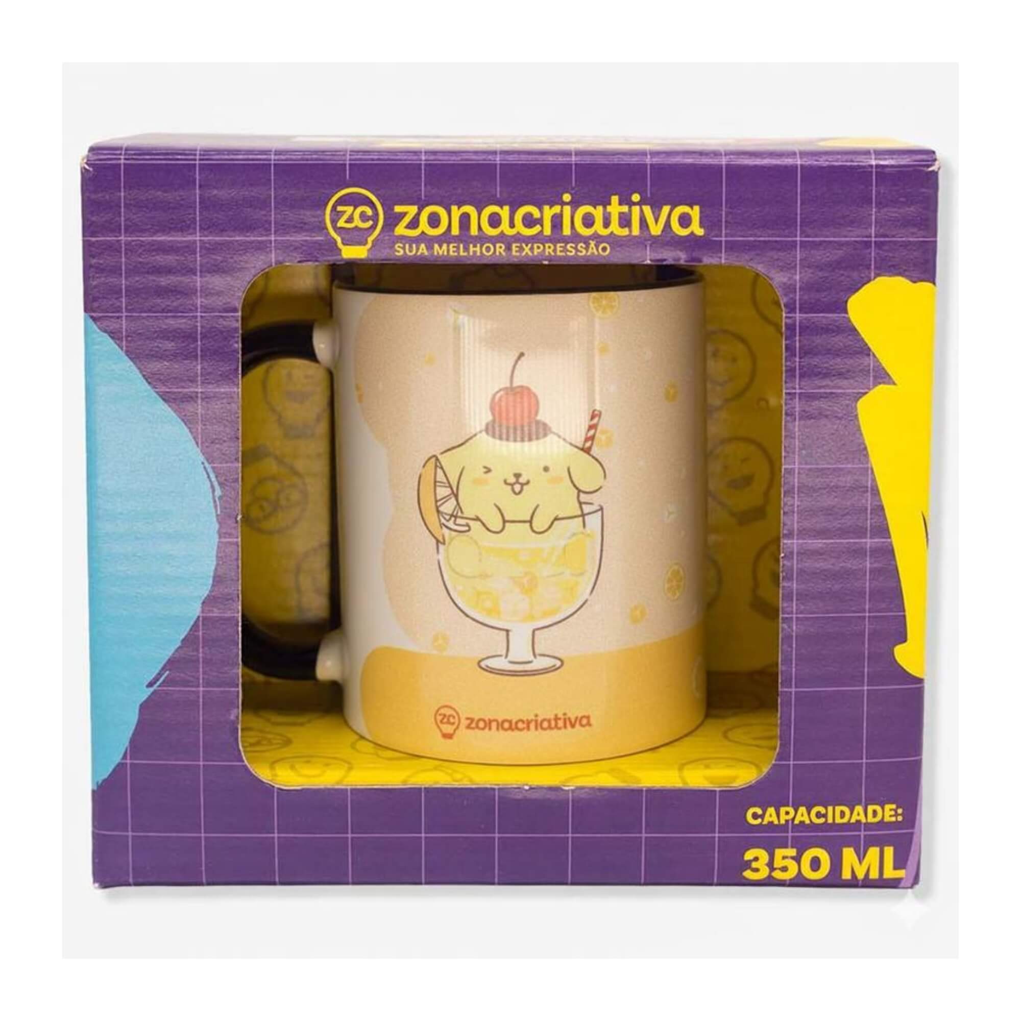 Caneca Pop 350ml Pompompurin Zona Criativa - 10026867
