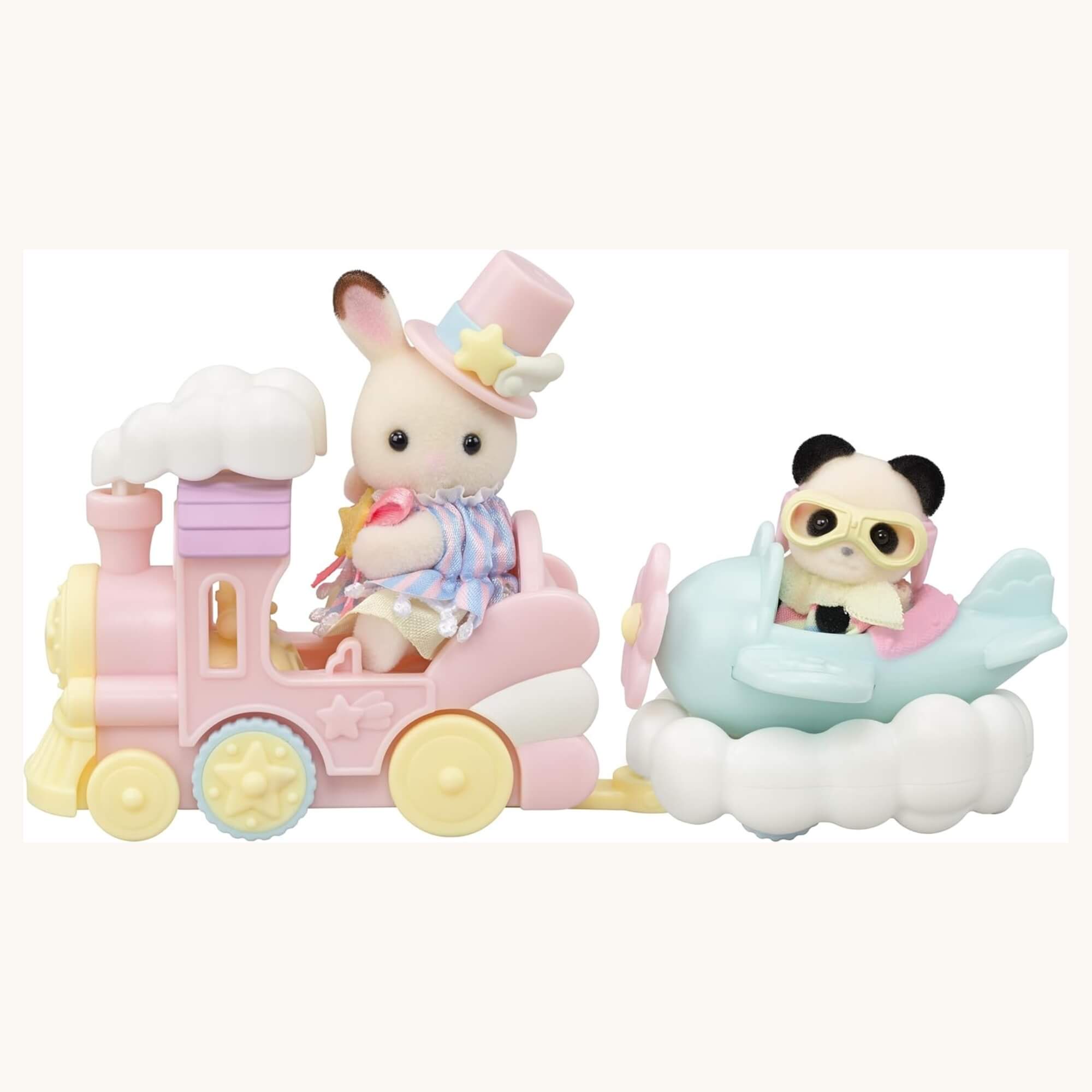 Brinquedo Atrações do Parque de Diversões Avião & Trem Sylvanian Families Epoch - 5819