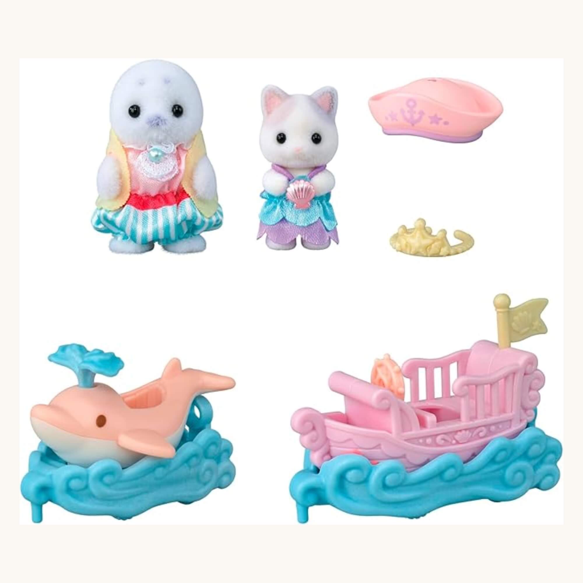 Brinquedo Atrações do Parque de Diversões Surfando nas Ondas Sylvanian Families Epoch - 5820
