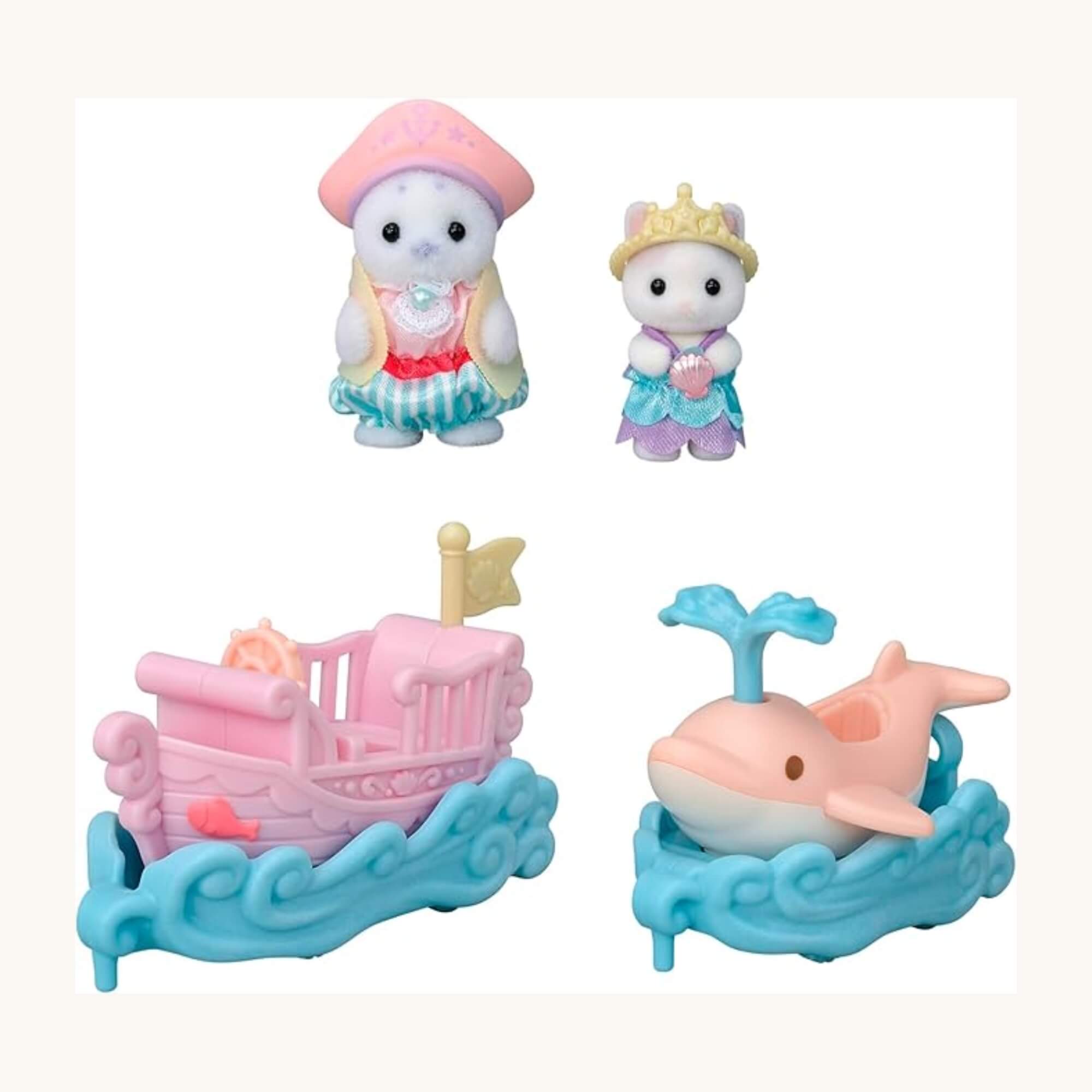 Brinquedo Atrações do Parque de Diversões Surfando nas Ondas Sylvanian Families Epoch - 5820