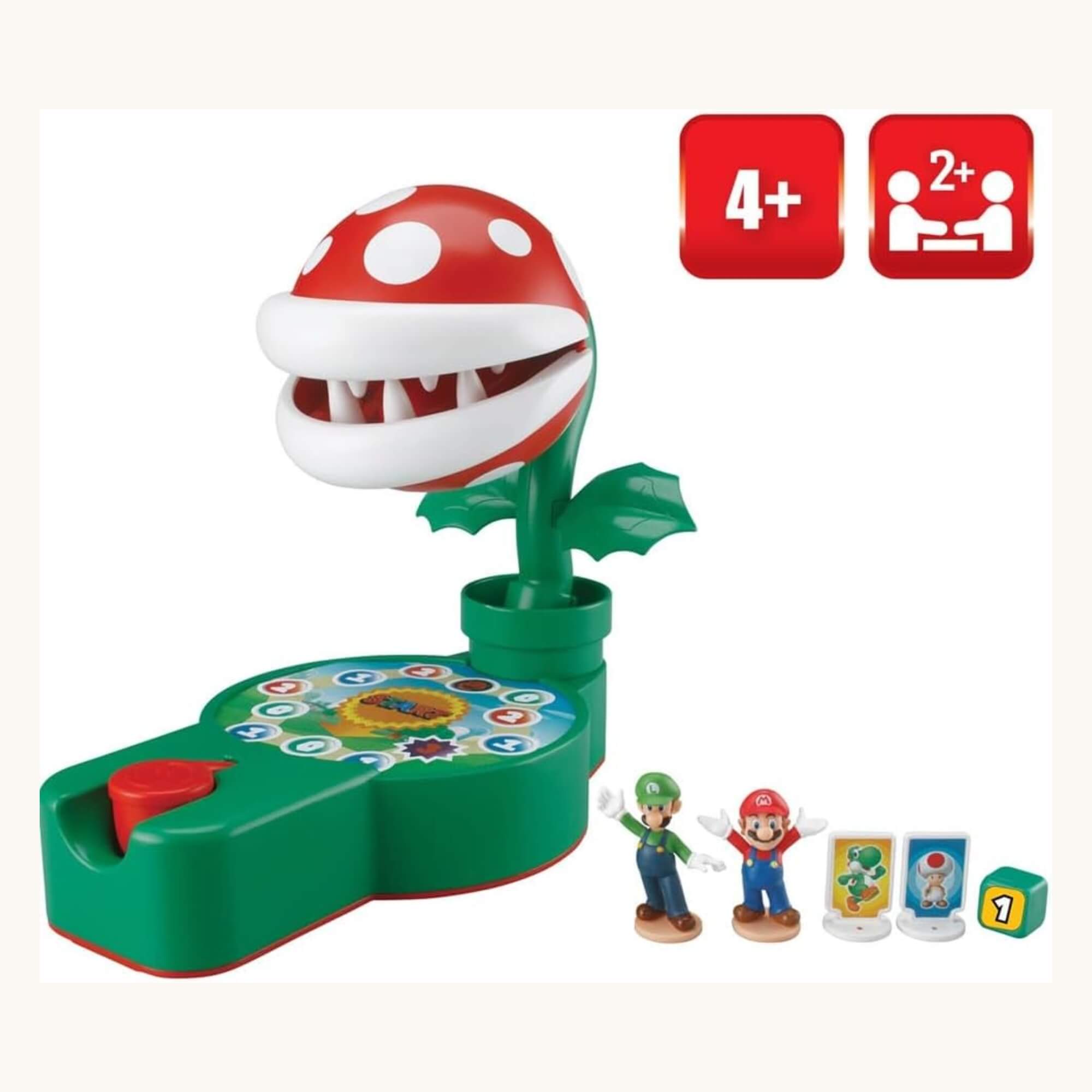Jogo Super Mario Piranha Plant Escape! Jogo de Tabuleiro com Ação Epoch - 7357