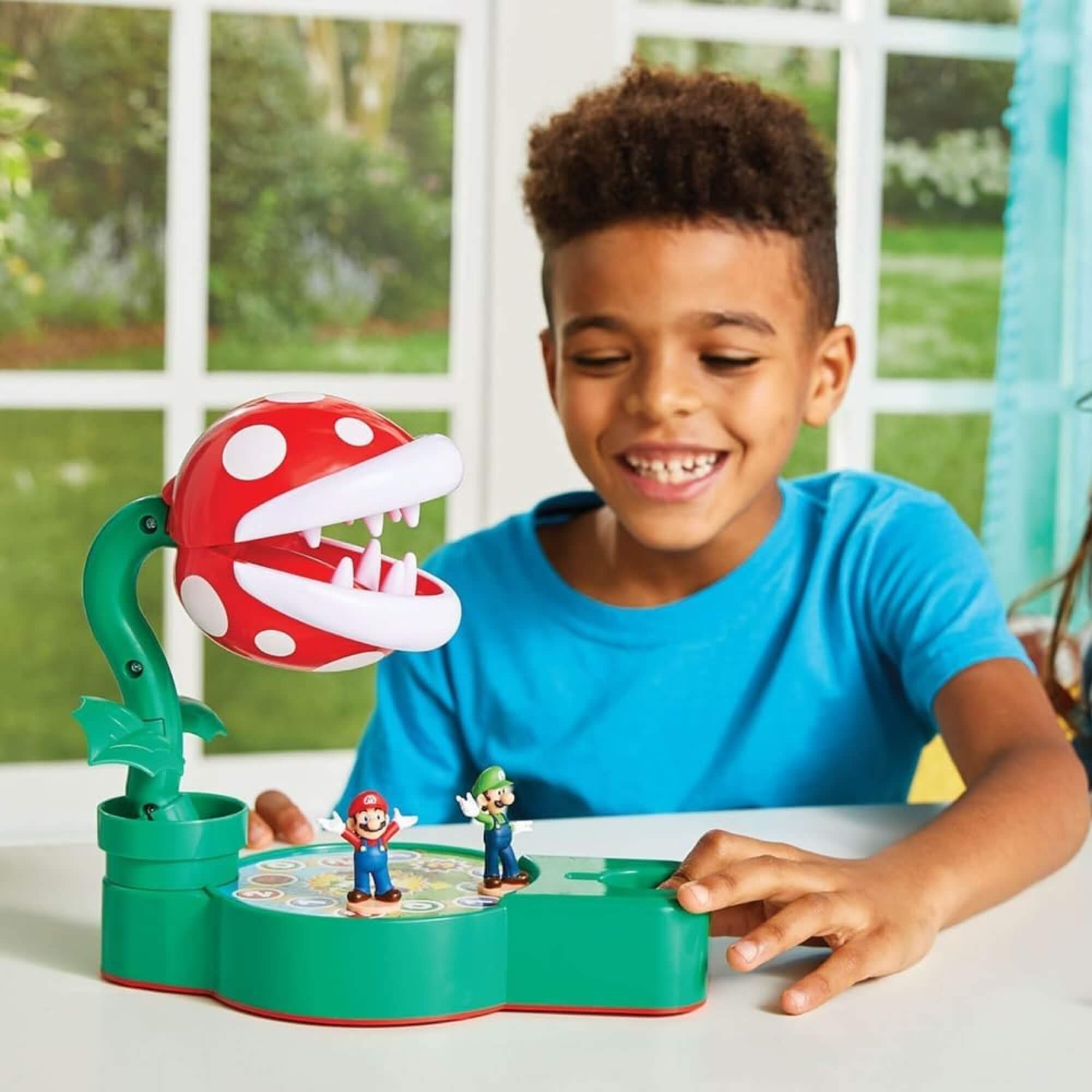Jogo Super Mario Piranha Plant Escape! Jogo de Tabuleiro com Ação Epoch - 7357