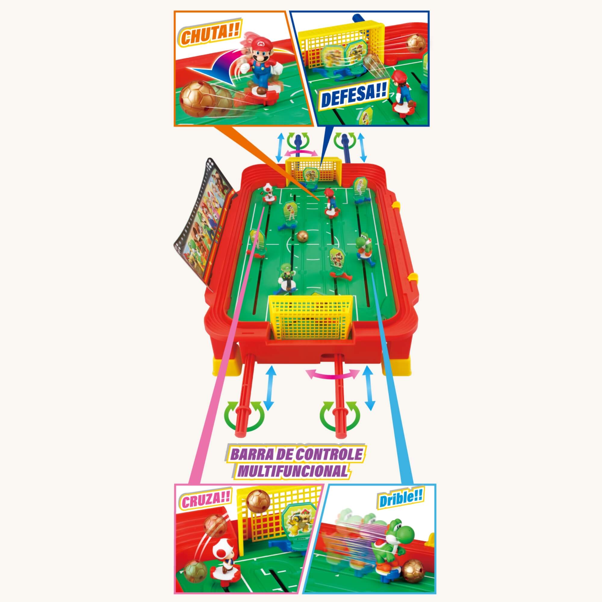 Jogo Super Mario Football Striker Epoch - 7508