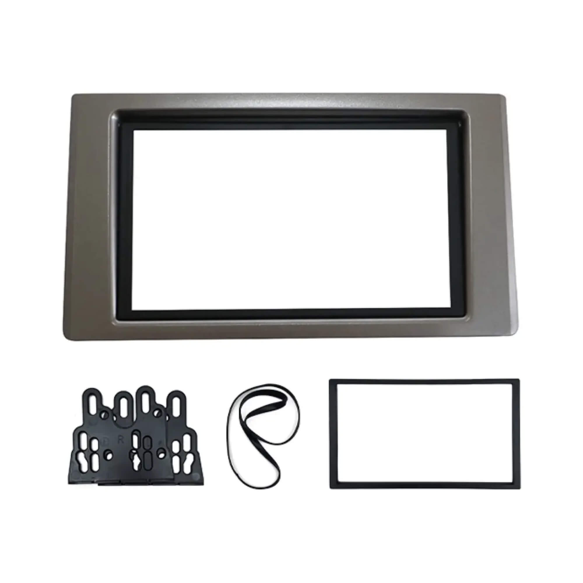 Moldura 2din Iveco 13/19 cor Grafite Padrão Chinês/Japonês Fiamon - 4250