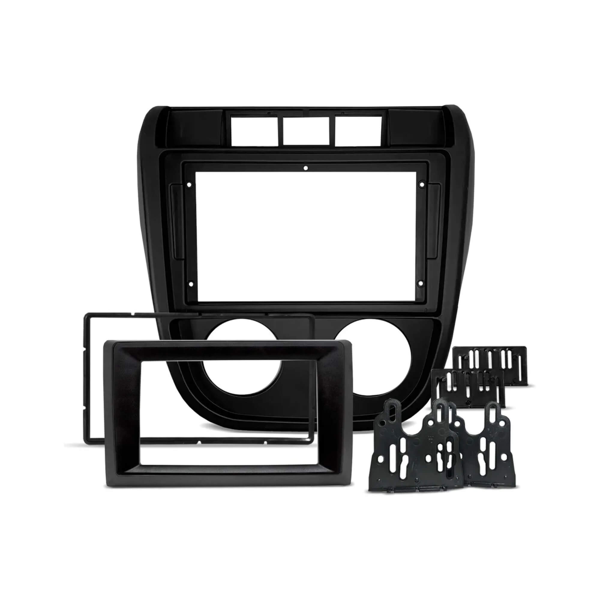 Moldura 2Din 9''/7'' VW Fox e Crossfox G1 03/09 cor Preta Fiamon - 5945