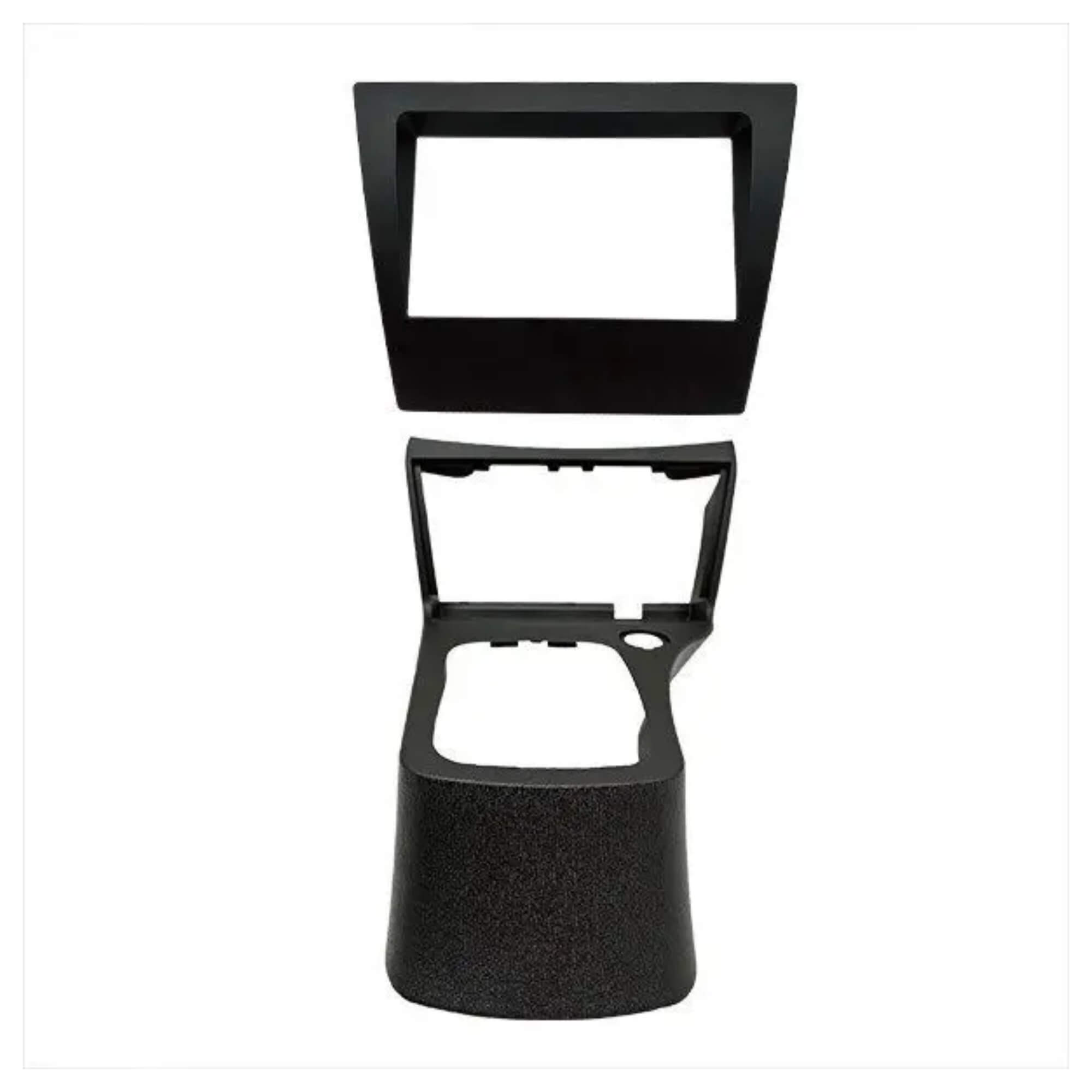 Moldura 2din Celta 7" G2 07/15, Prisma 06/12 Padrão Ch/Jp cor Preta Fiamon - 5959