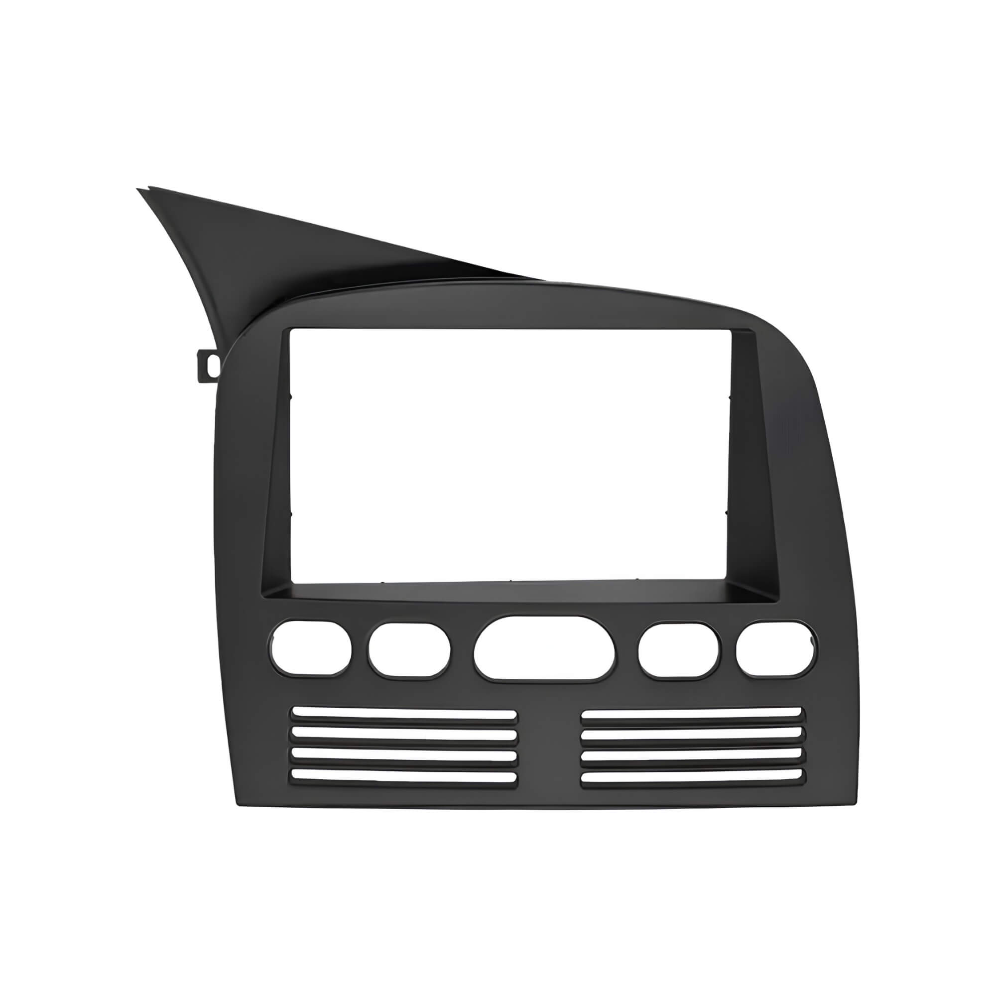Moldura 2din 7" Fiat Palio, Siena, Strada, Weekend G1 cor Preta Padrão Ch/Jp Fiamon - 5966