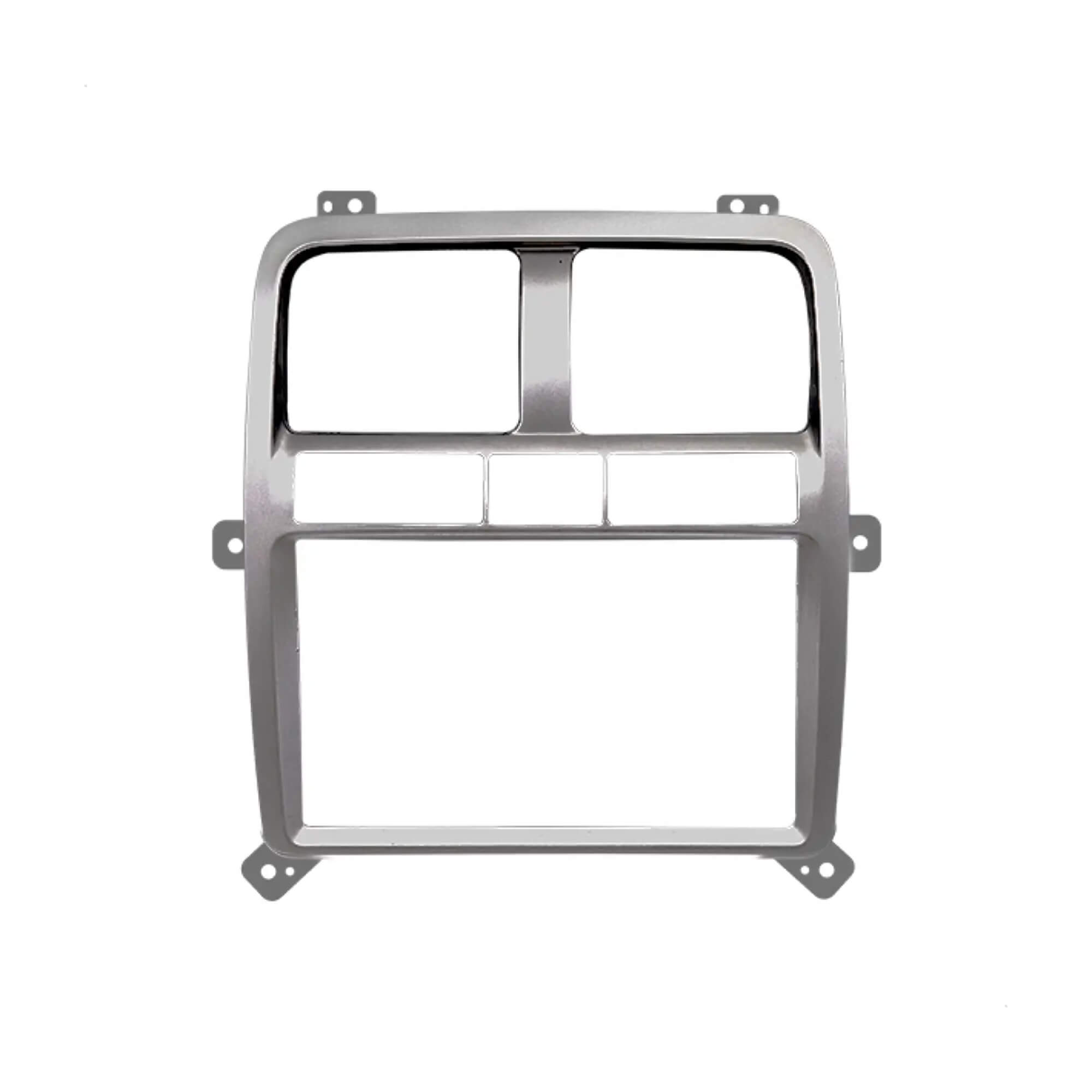 Moldura 7" 2Din Hyundai HR A partir de 2020 Ar Digital cor Prata Padrão Ch/JP Fiamon - 6032