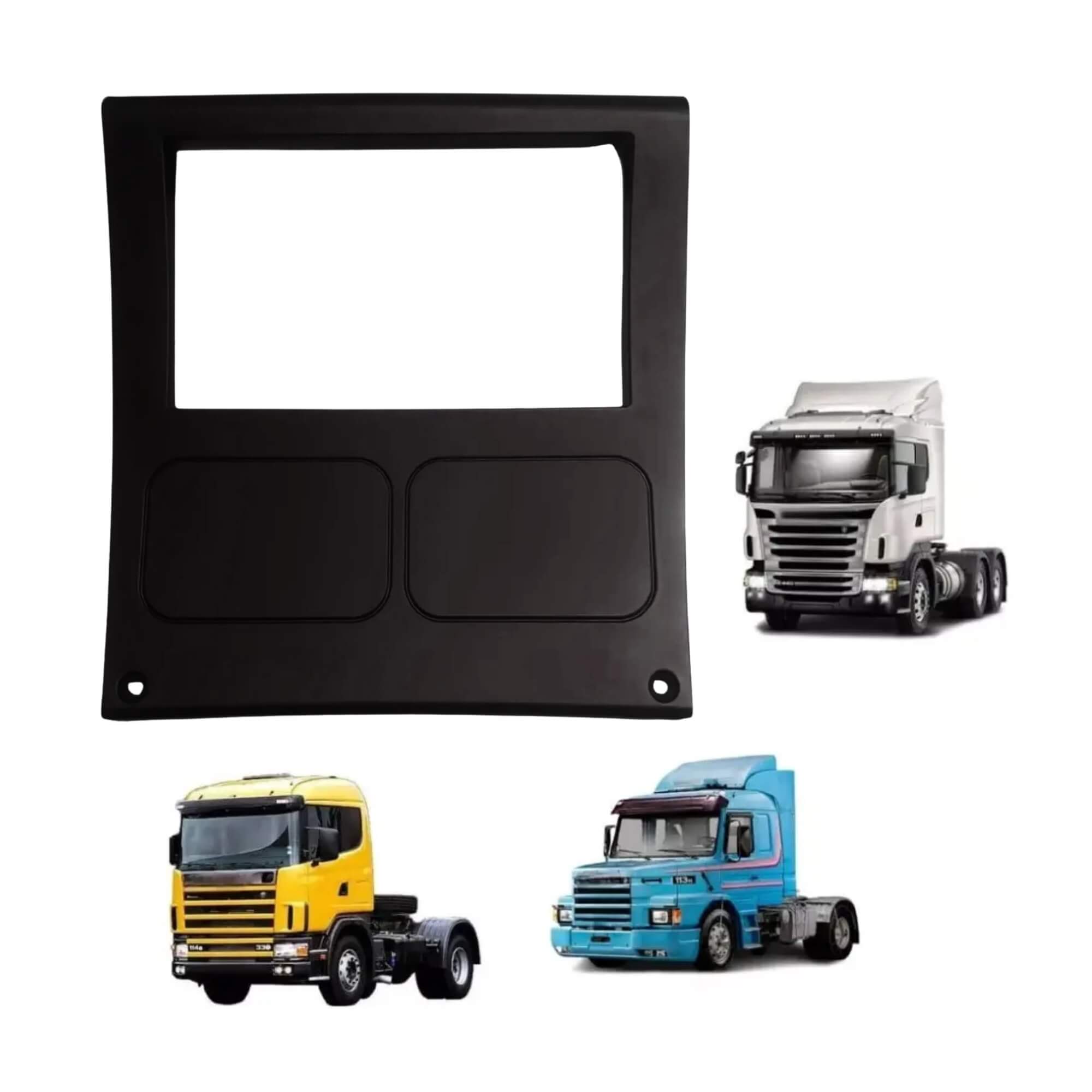 Moldura 2Din 7" Scania P93 R113 T113 R143 T143 Painel de Avião e Série 4 114 124 Fiamon - 6070