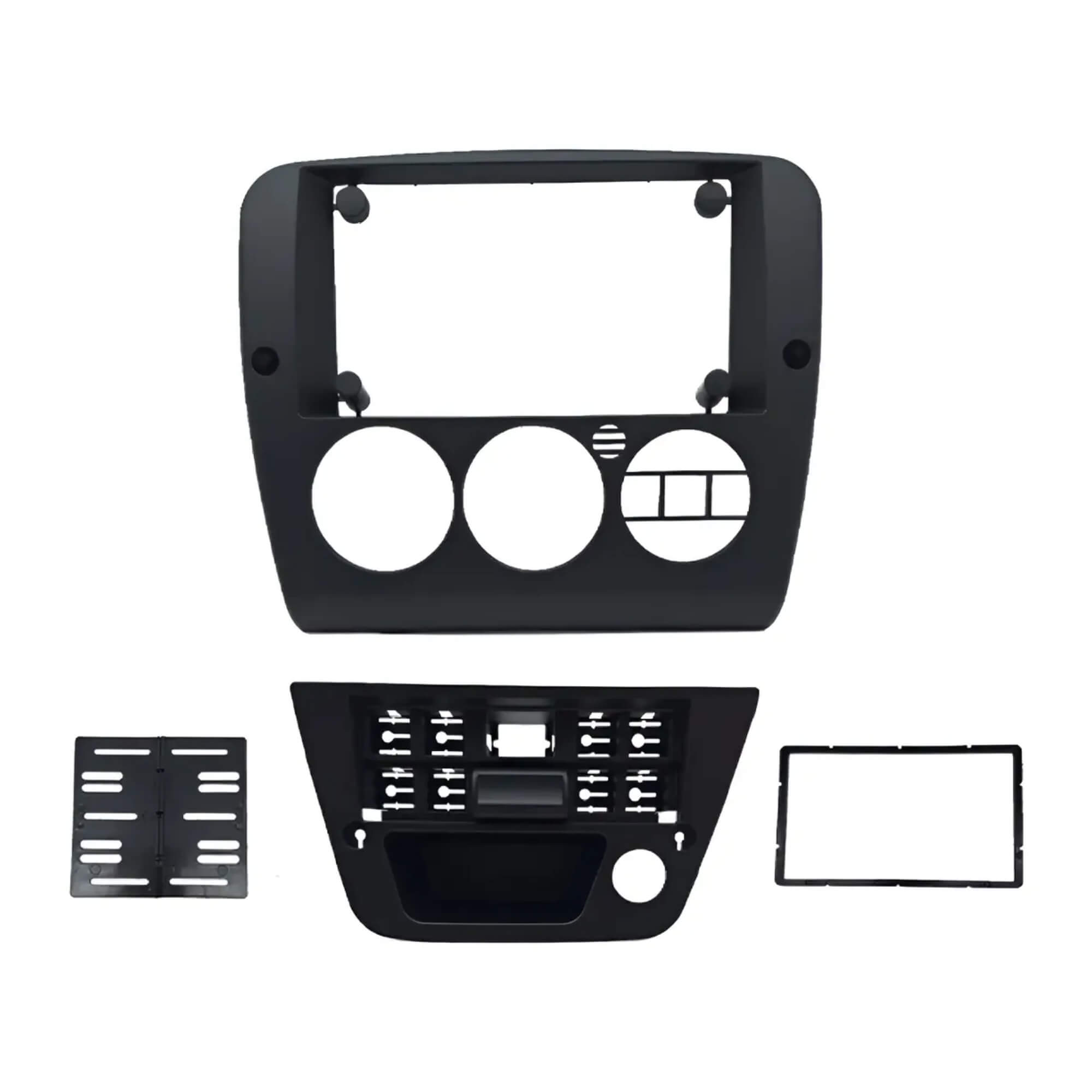 Moldura 2Din 7" Vectra G2 Ar Digital cor Preta Padrão Chinês Fiamon - 6085
