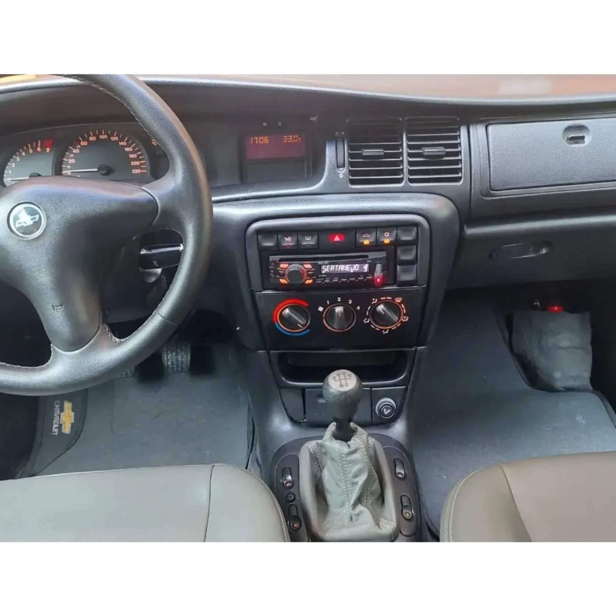 Moldura 2Din Vectra G2 1996 Até 2005 Ar Analógico cor Preto Fiamon - 6086