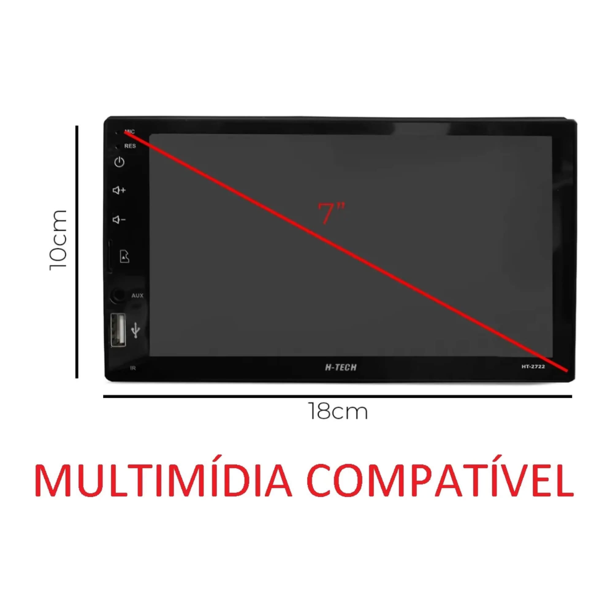 Moldura 2Din Padrão CH/JP Mercedes Benz 712/914/1620/1634/1938/2423 cor Preta Fiamon - 6121