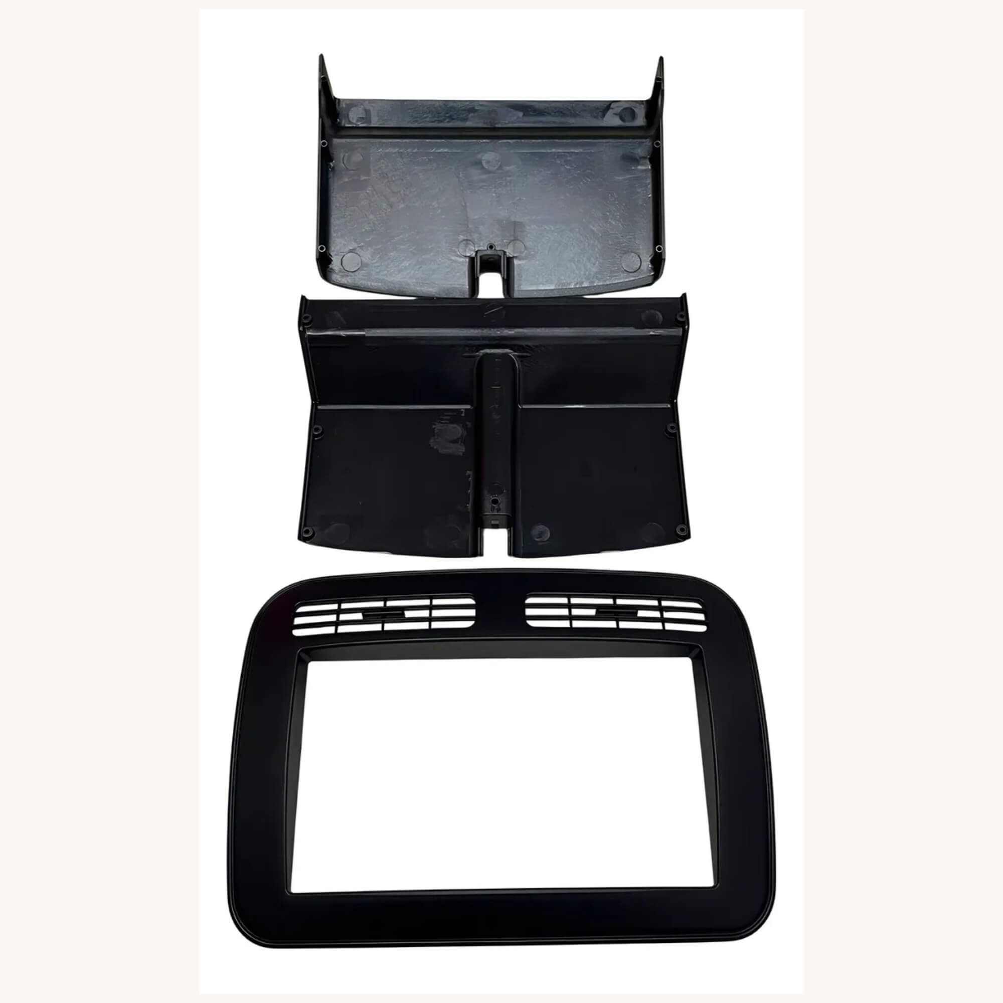 Moldura 2Din Renault Clio G2 98/12 e G3 13/16 Padrão Ch/Jp cor Preta Fiamon - 6139