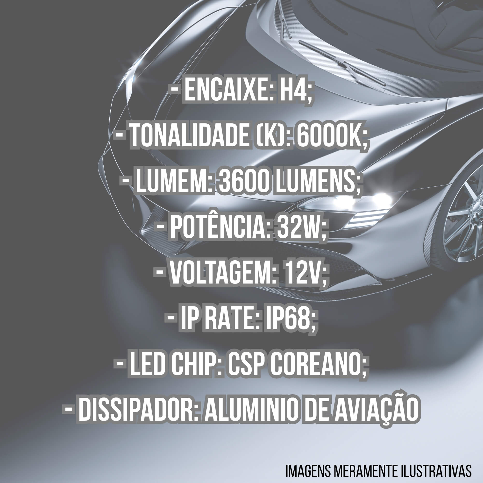 VAR Par de Lâmpadas LED Headlight S14 Nano (Escolha) Encaixe:H4
