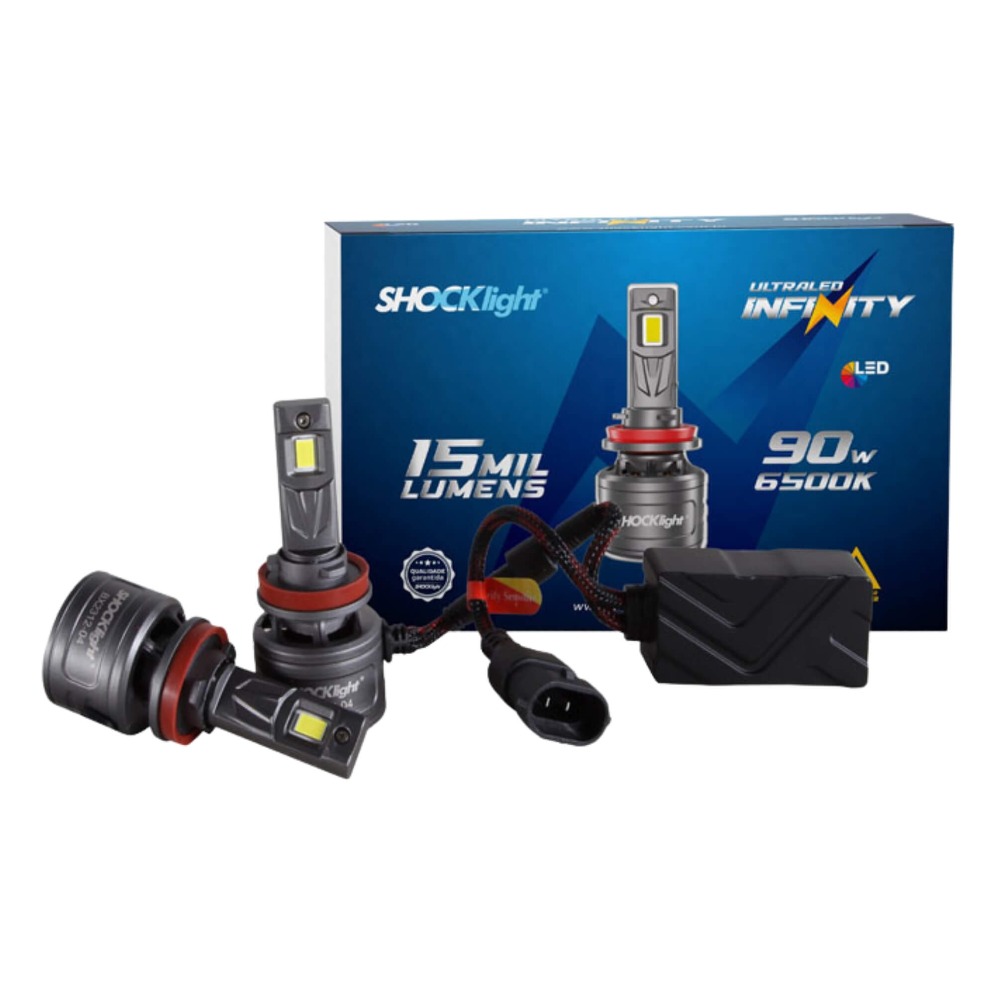 Ultraled Infinity H8/H9/H11/H16-2 6500K 9~32V 90W 15.000LM Shocklight - SLL-120011
