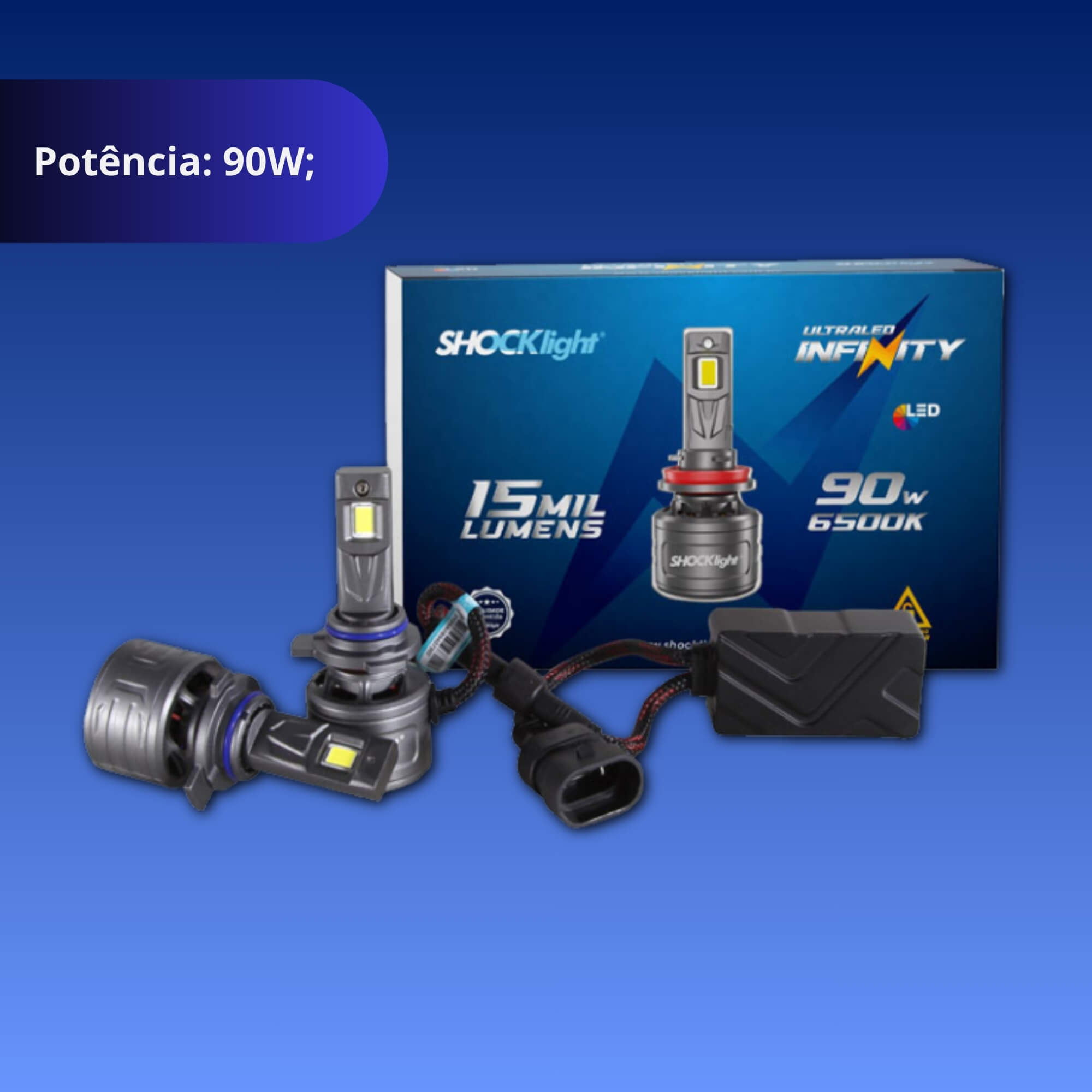 Ultraled Infinity 9012 HIR2 6500K 9~32V 90W 15.000LM Shocklight - SLL-129012