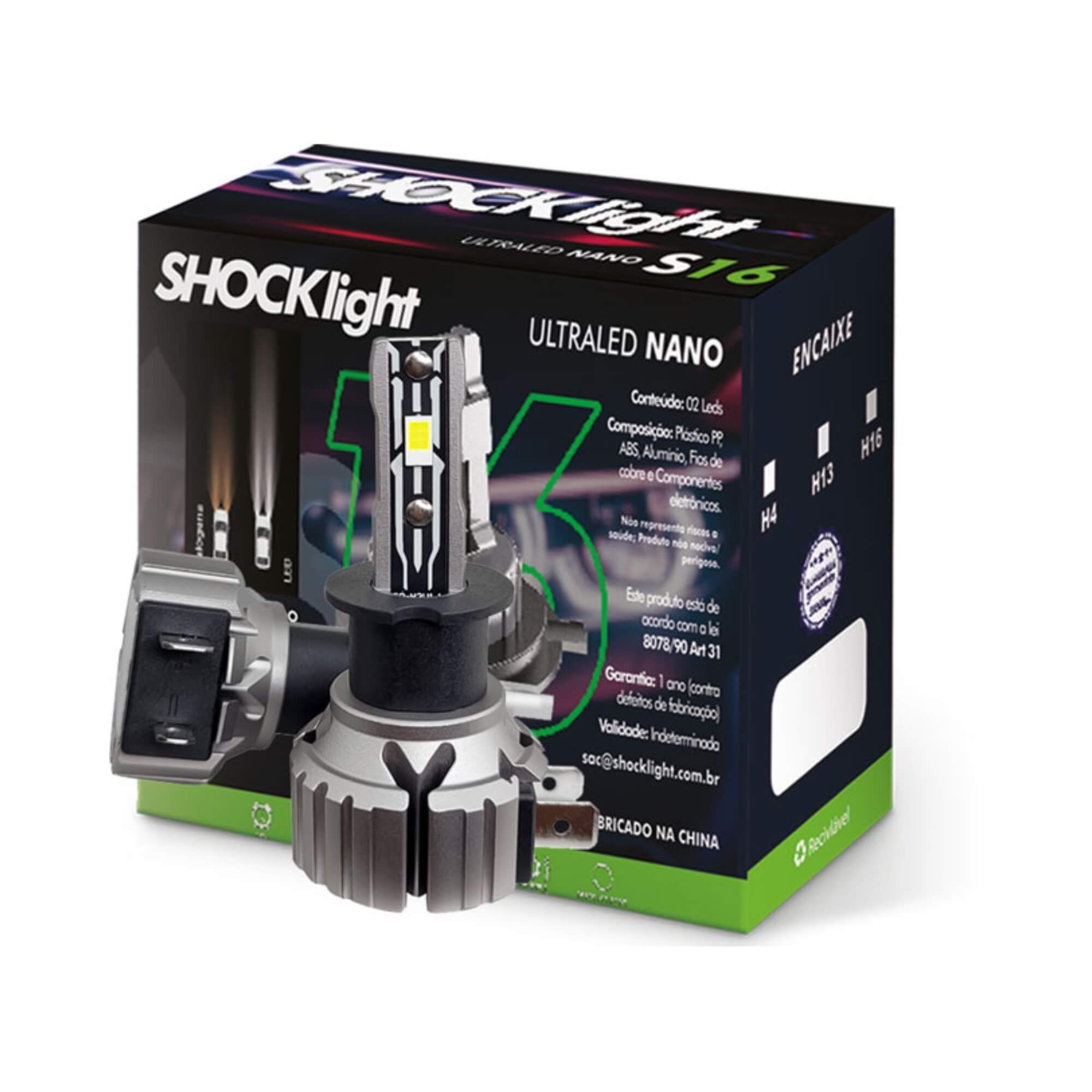 Ultraled S16 Nano H3 4300K 12V 40W 4200LM Shocklight - SLL-160003B