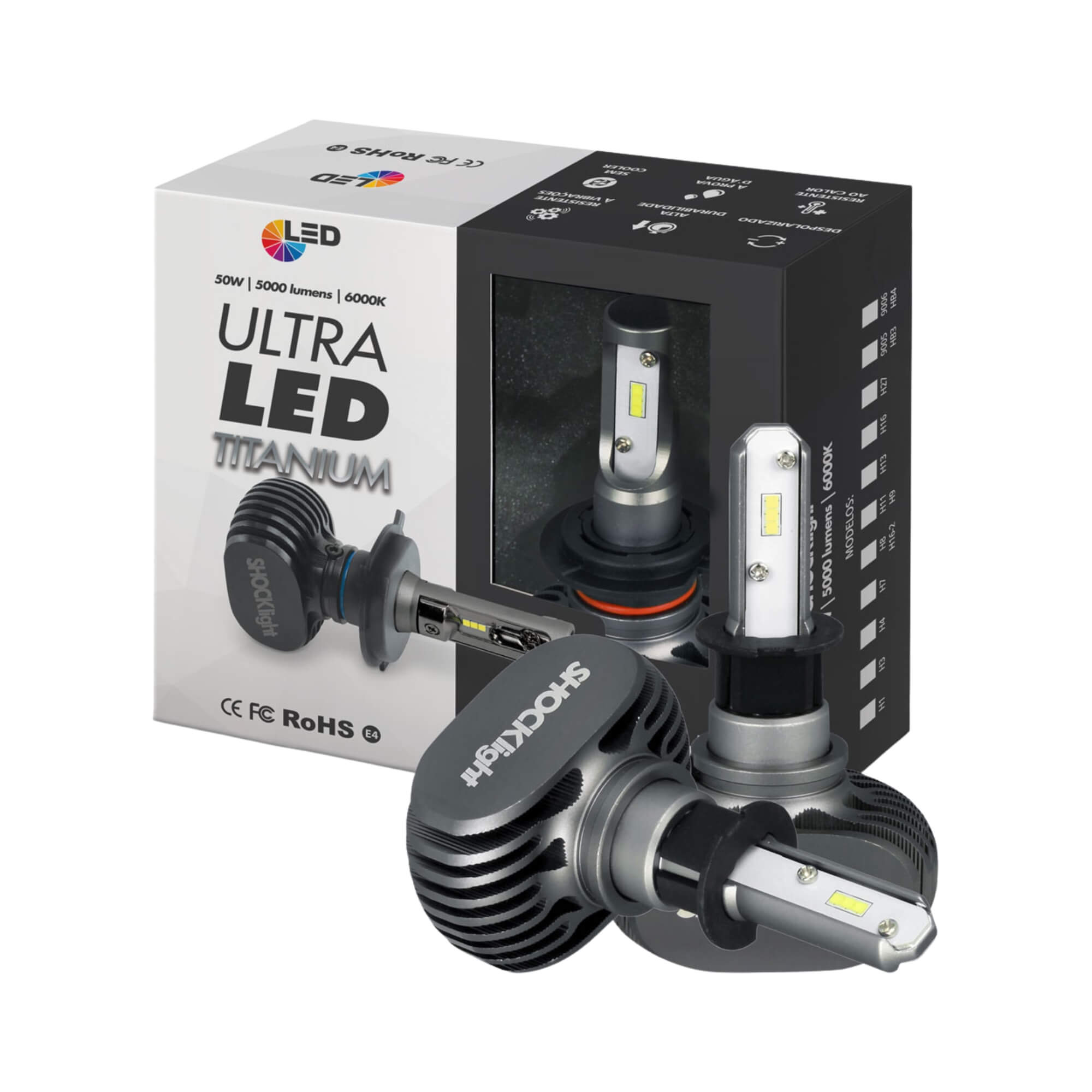 Ultraled H3 6000K 12V 50W 5000LM Shocklight - SLL-60003T