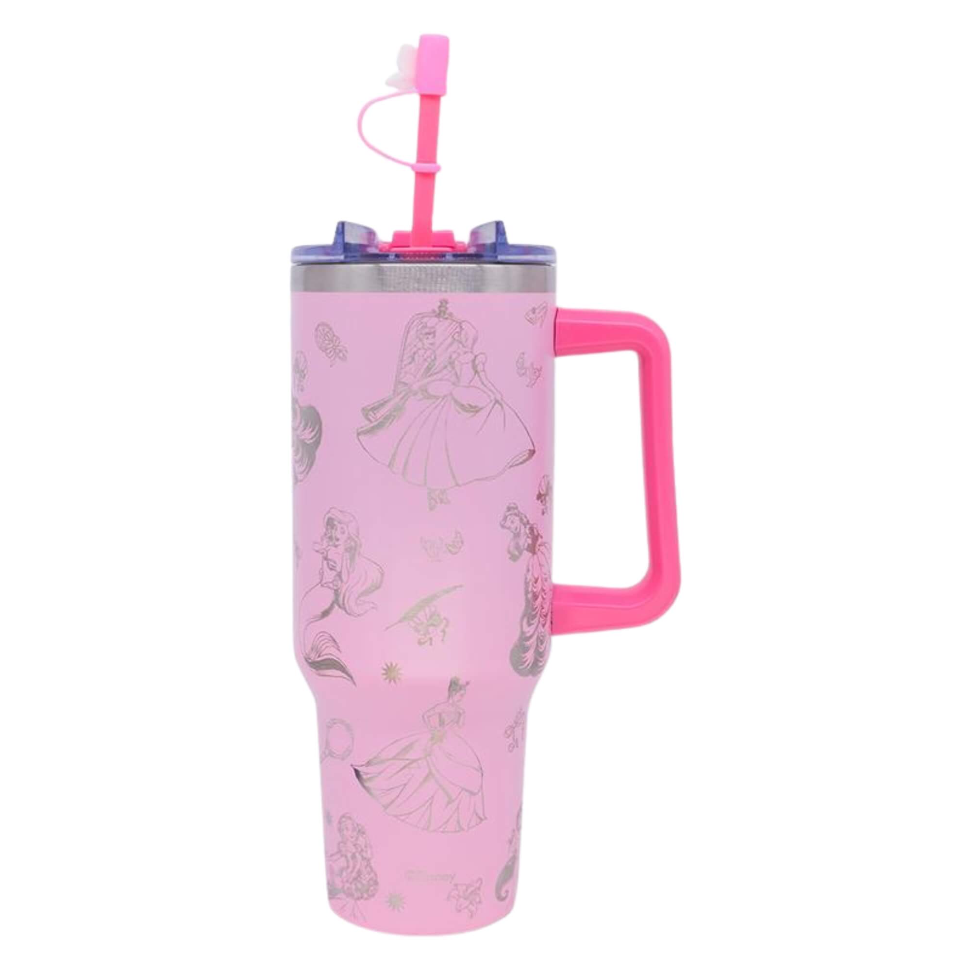 Canecão Tumbler com Pingente 1,15LT Princesas Icones Zona Criativa - 10026671