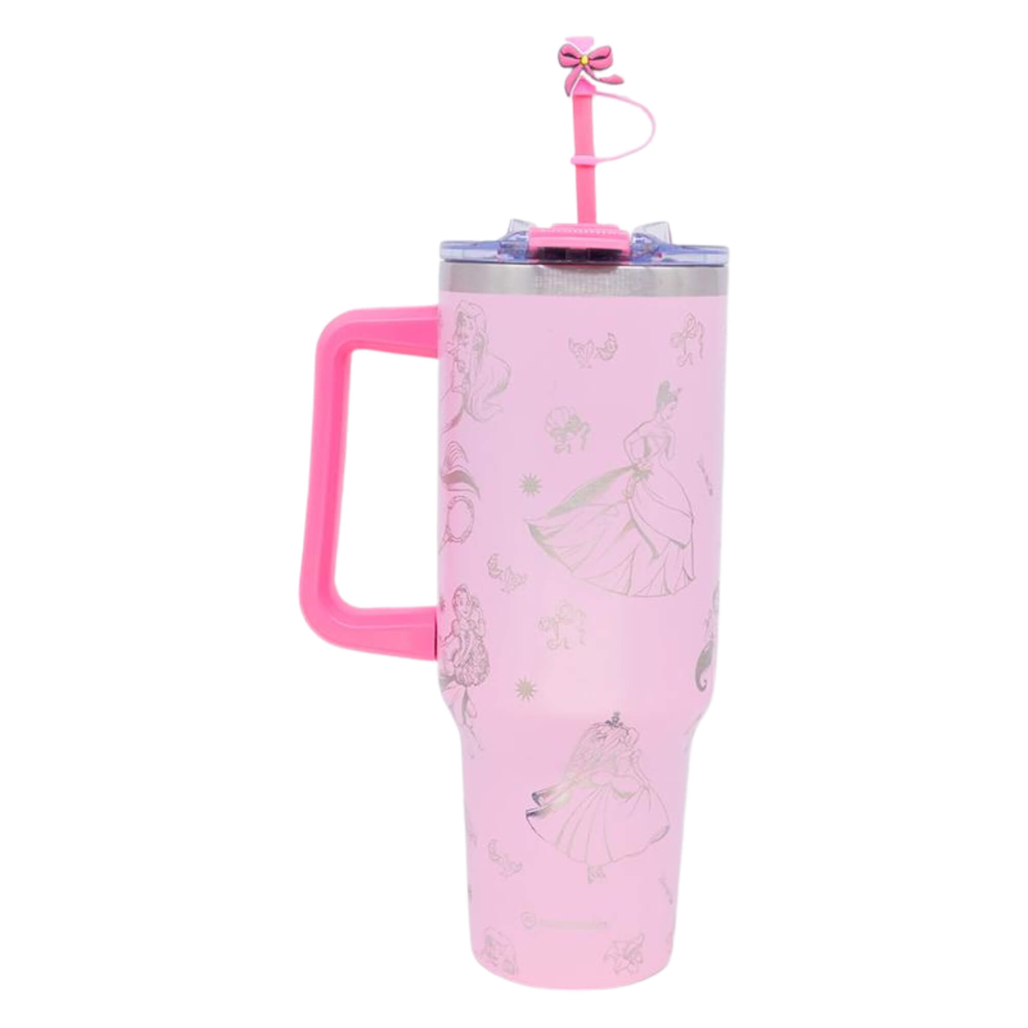 Canecão Tumbler com Pingente 1,15LT Princesas Icones Zona Criativa - 10026671