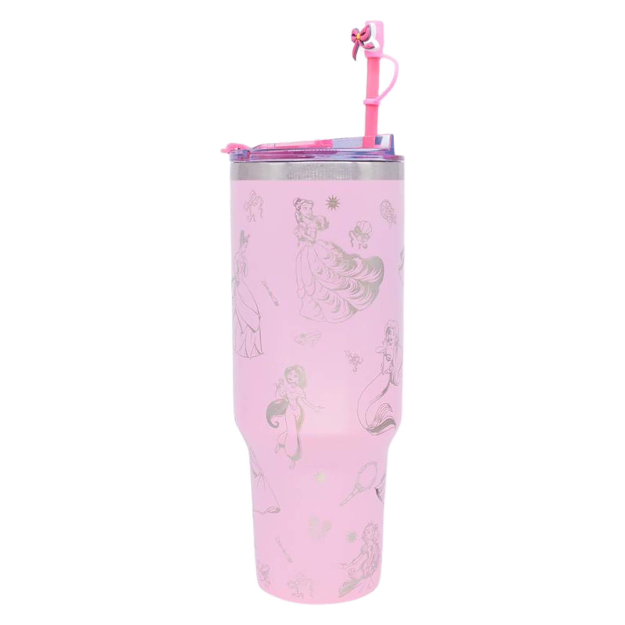 Canecão Tumbler com Pingente 1,15LT Princesas Icones Zona Criativa - 10026671