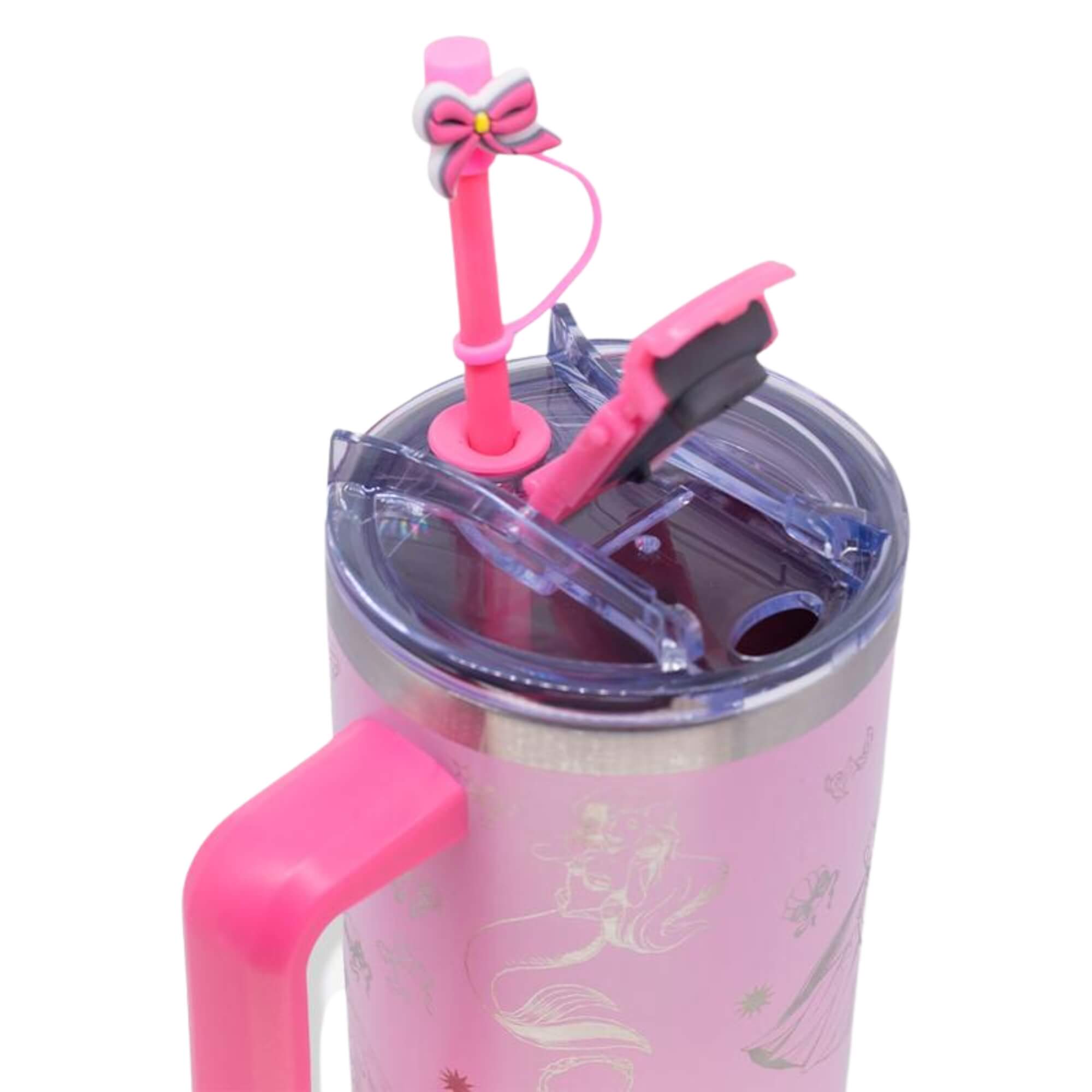 Canecão Tumbler com Pingente 1,15LT Princesas Icones Zona Criativa - 10026671