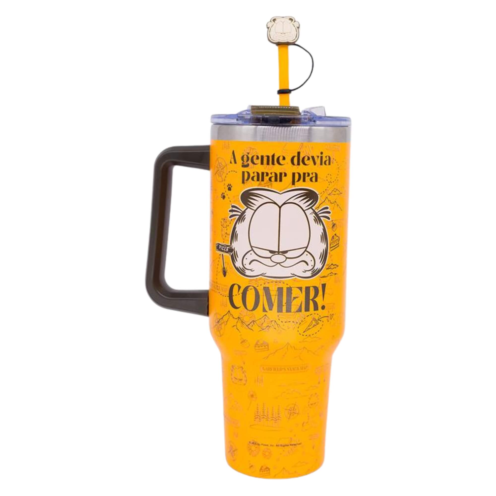 Canecão Tumbler com Pingente 1,15LT Garfield Zona Criativa - 10026688